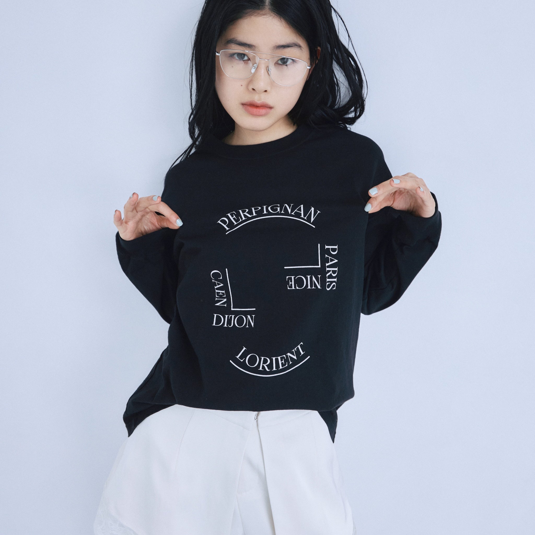 Paris Logo Long Sleeve Tee