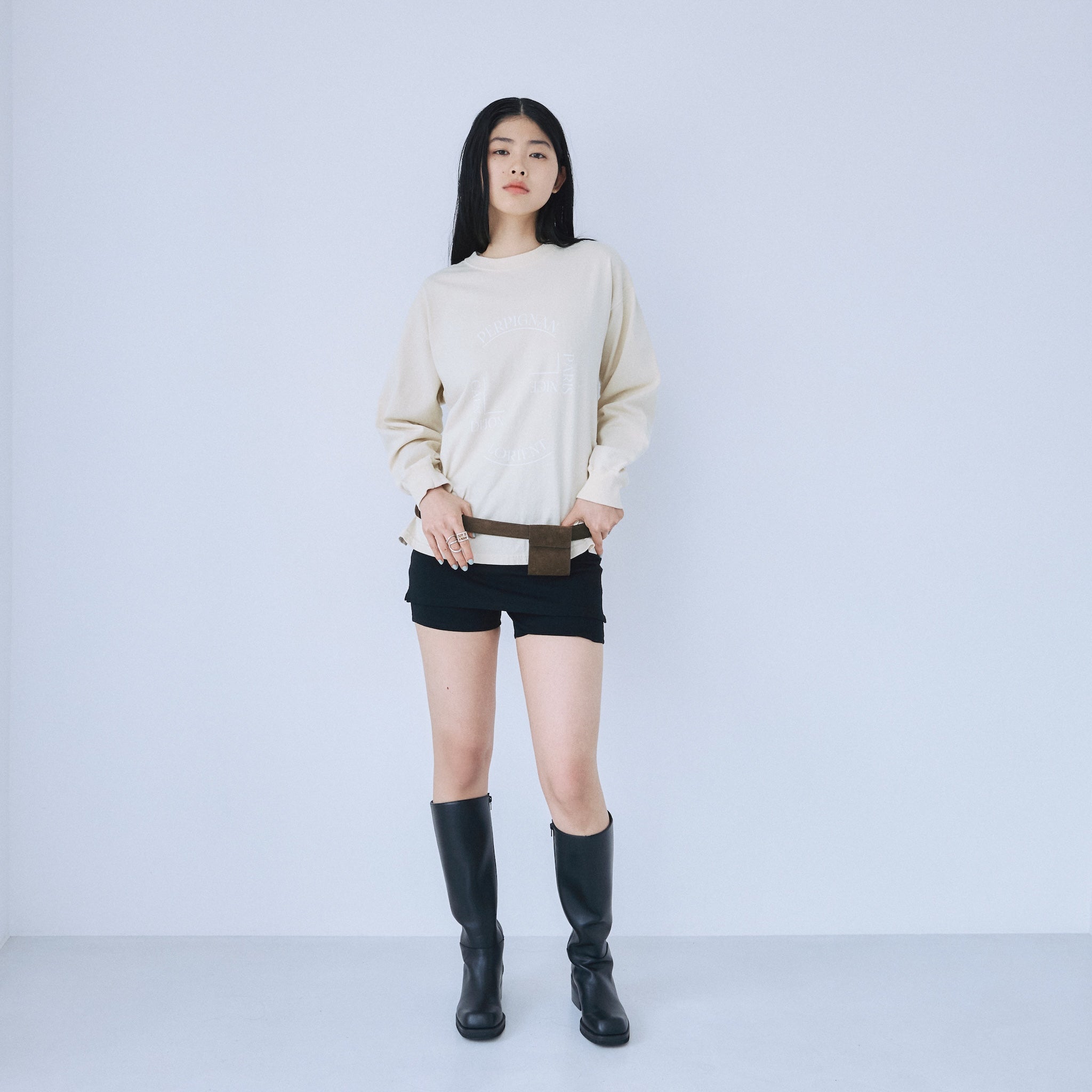 Paris Logo Long Sleeve Tee