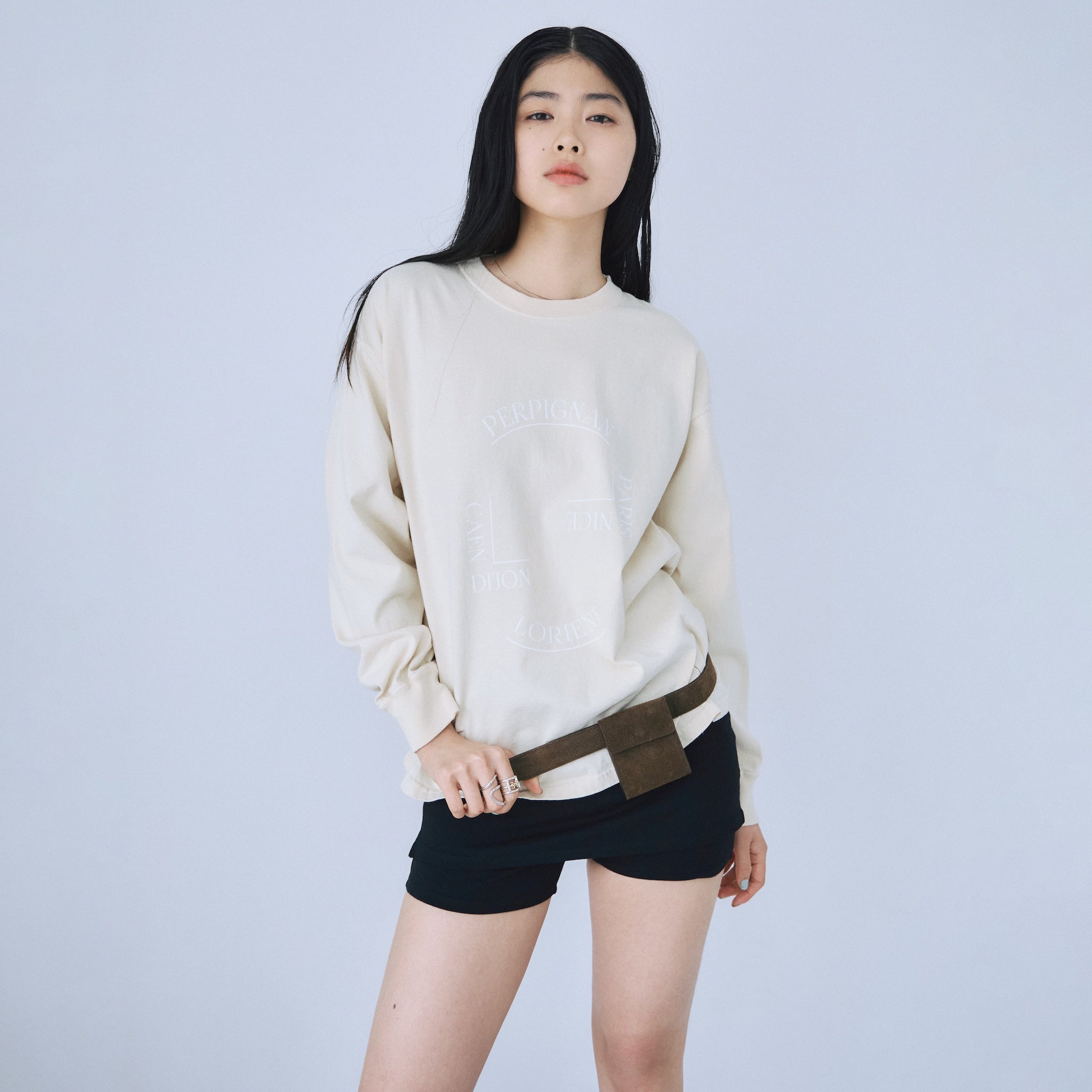 Paris Logo Long Sleeve Tee