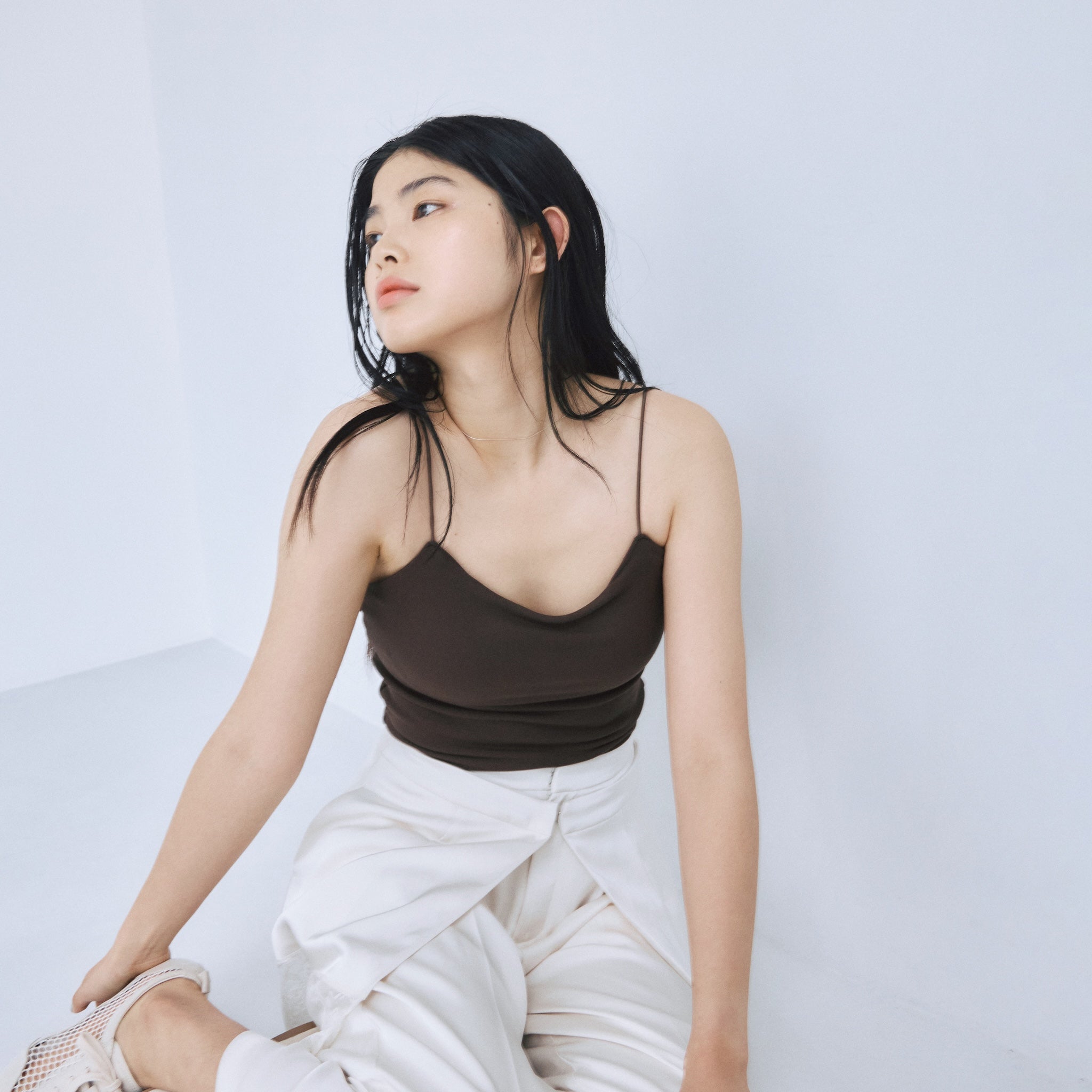 Fitパッドマシュマロスパゲッティキャミソール