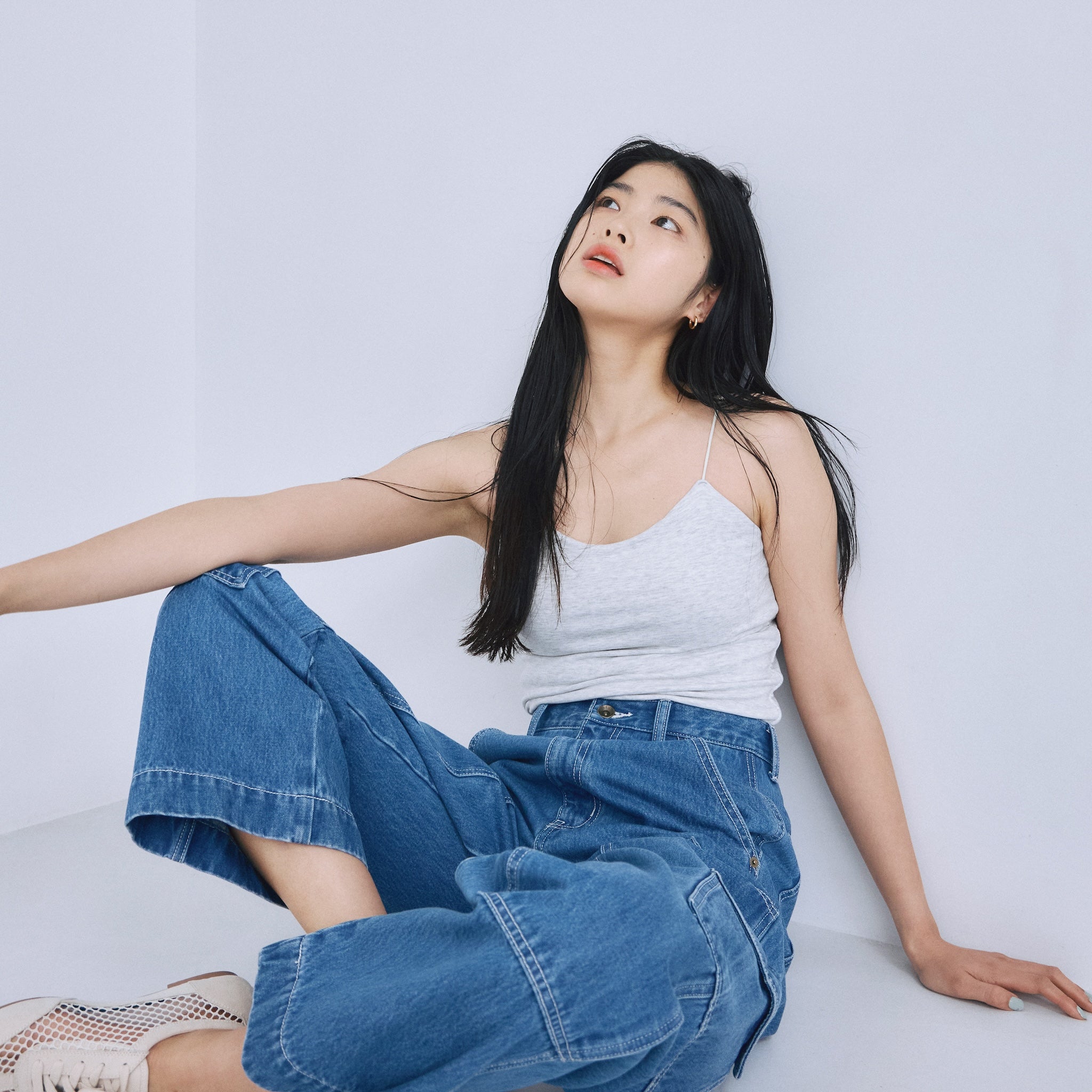 Fitパッドマシュマロスパゲッティキャミソール