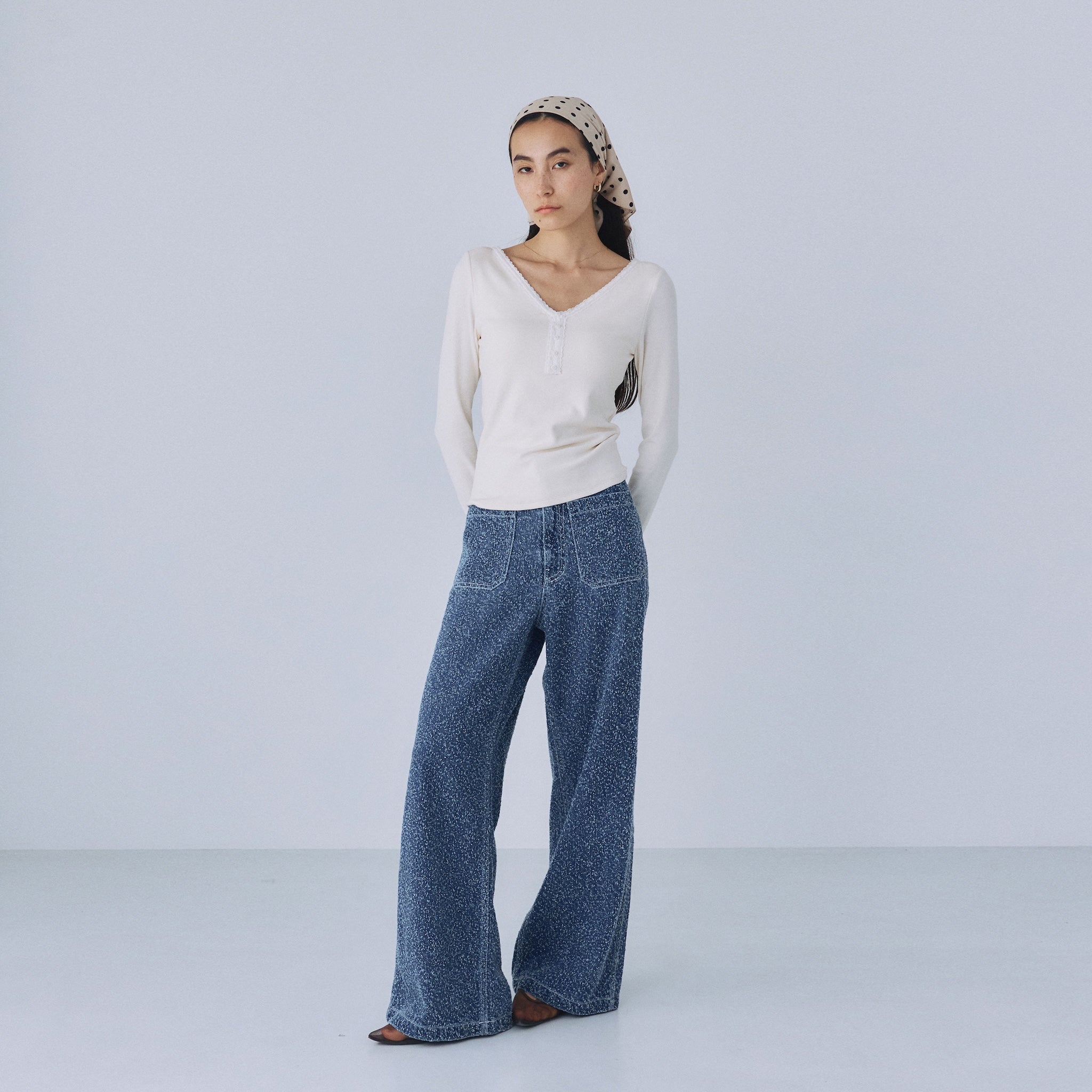 Fit Pad Marshmallow Soft Rib Long Sleeve