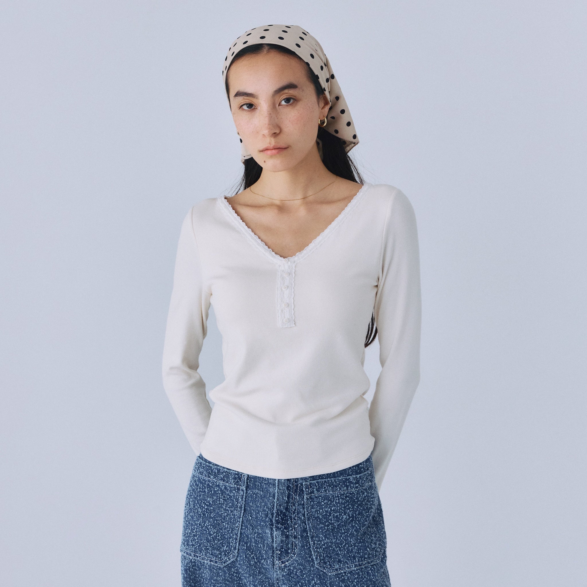 Fit Pad Marshmallow Soft Rib Long Sleeve