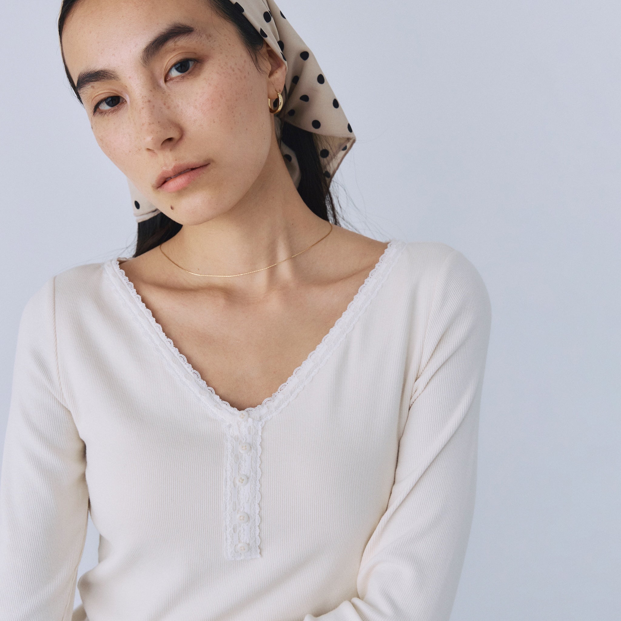 Fit Pad Marshmallow Soft Rib Long Sleeve