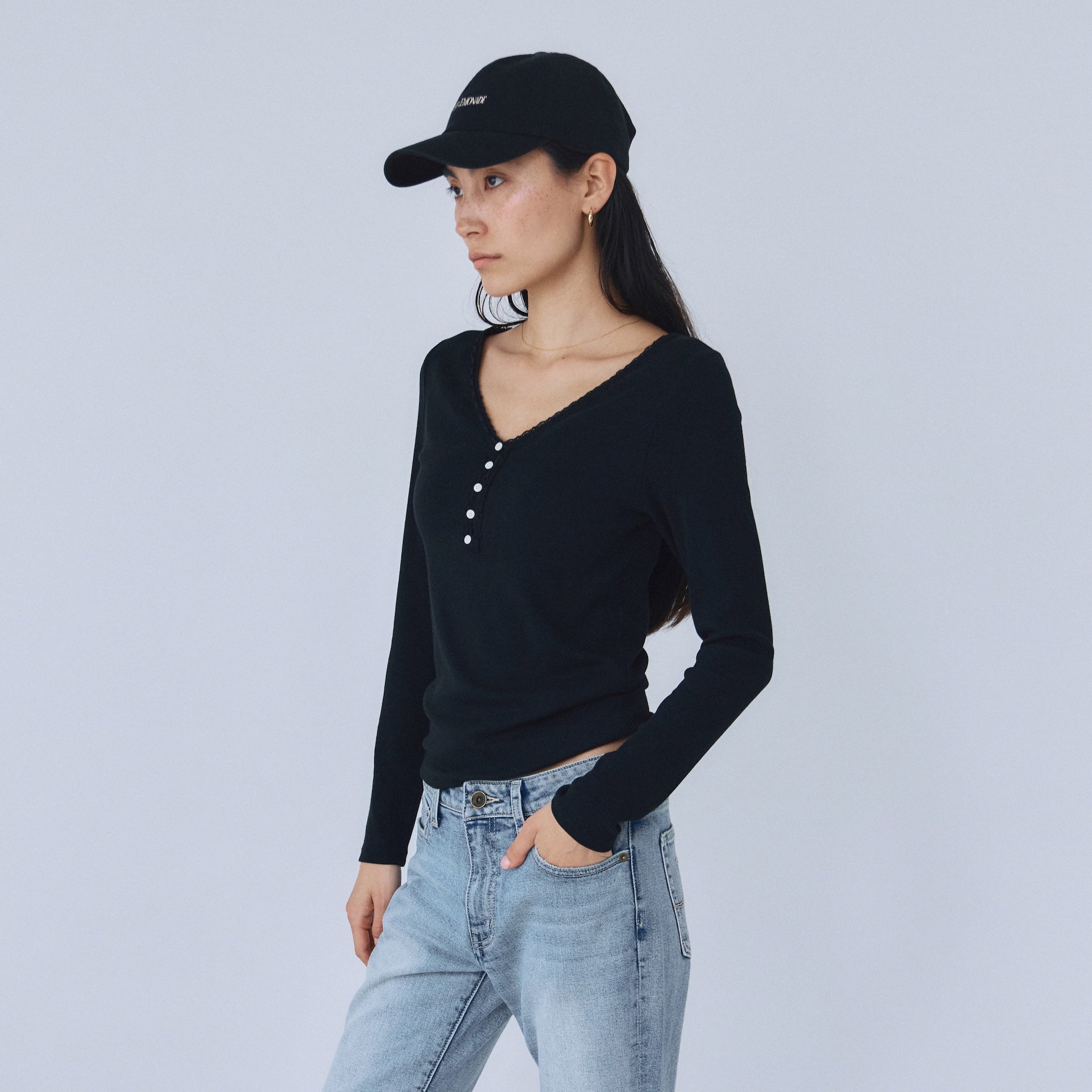 Fit Pad Marshmallow Soft Rib Long Sleeve