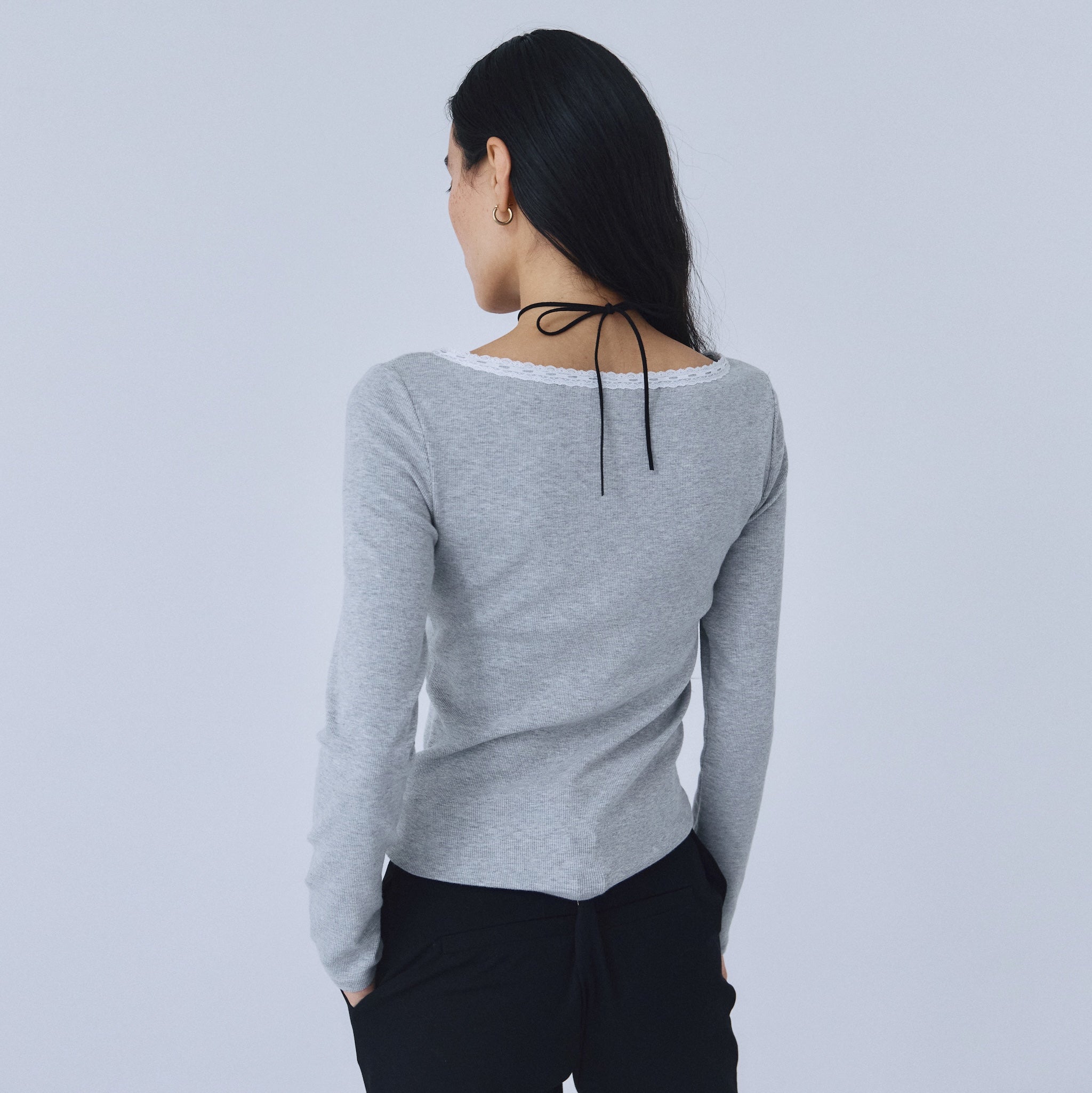 Fit Pad Marshmallow Soft Rib Long Sleeve