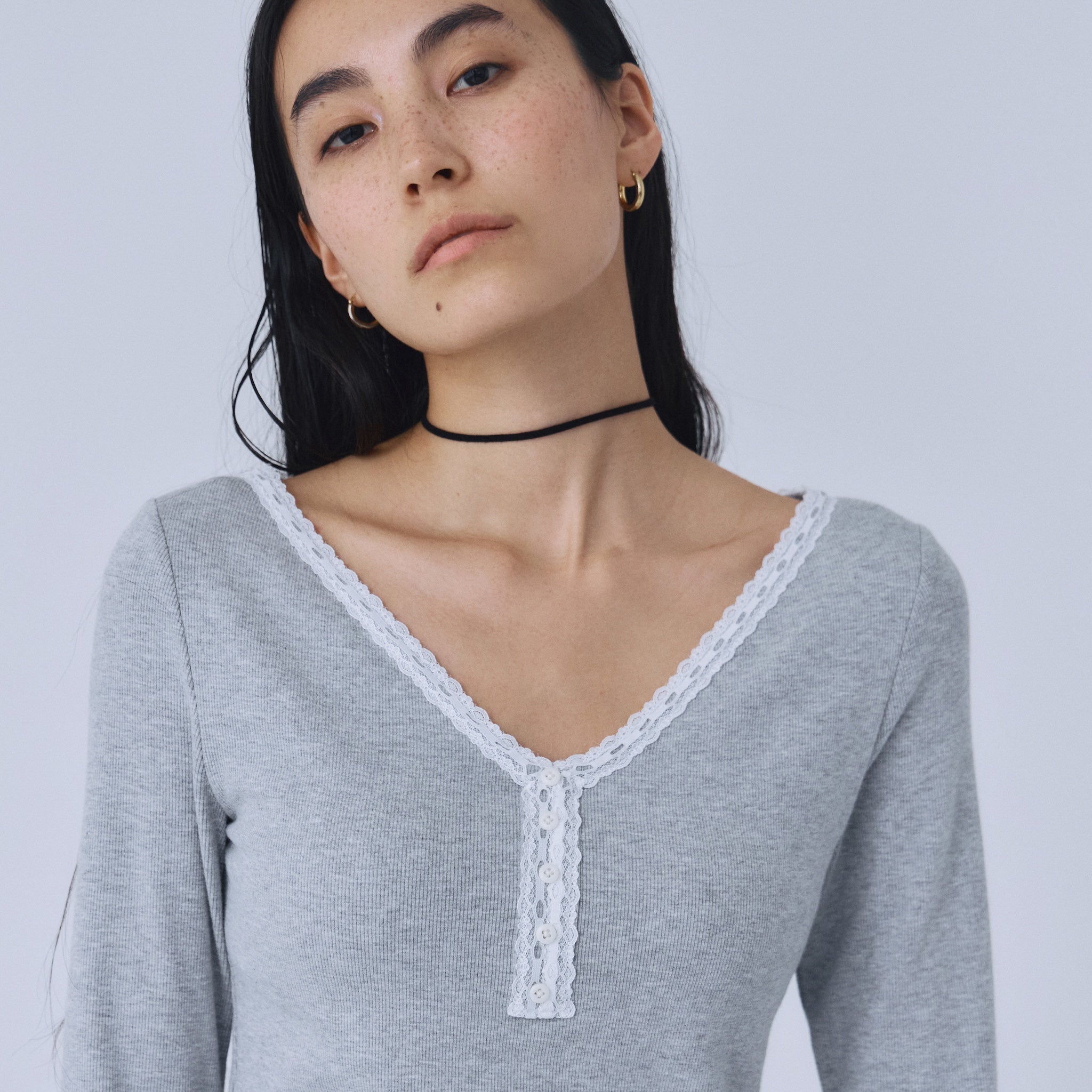 Fit Pad Marshmallow Soft Rib Long Sleeve