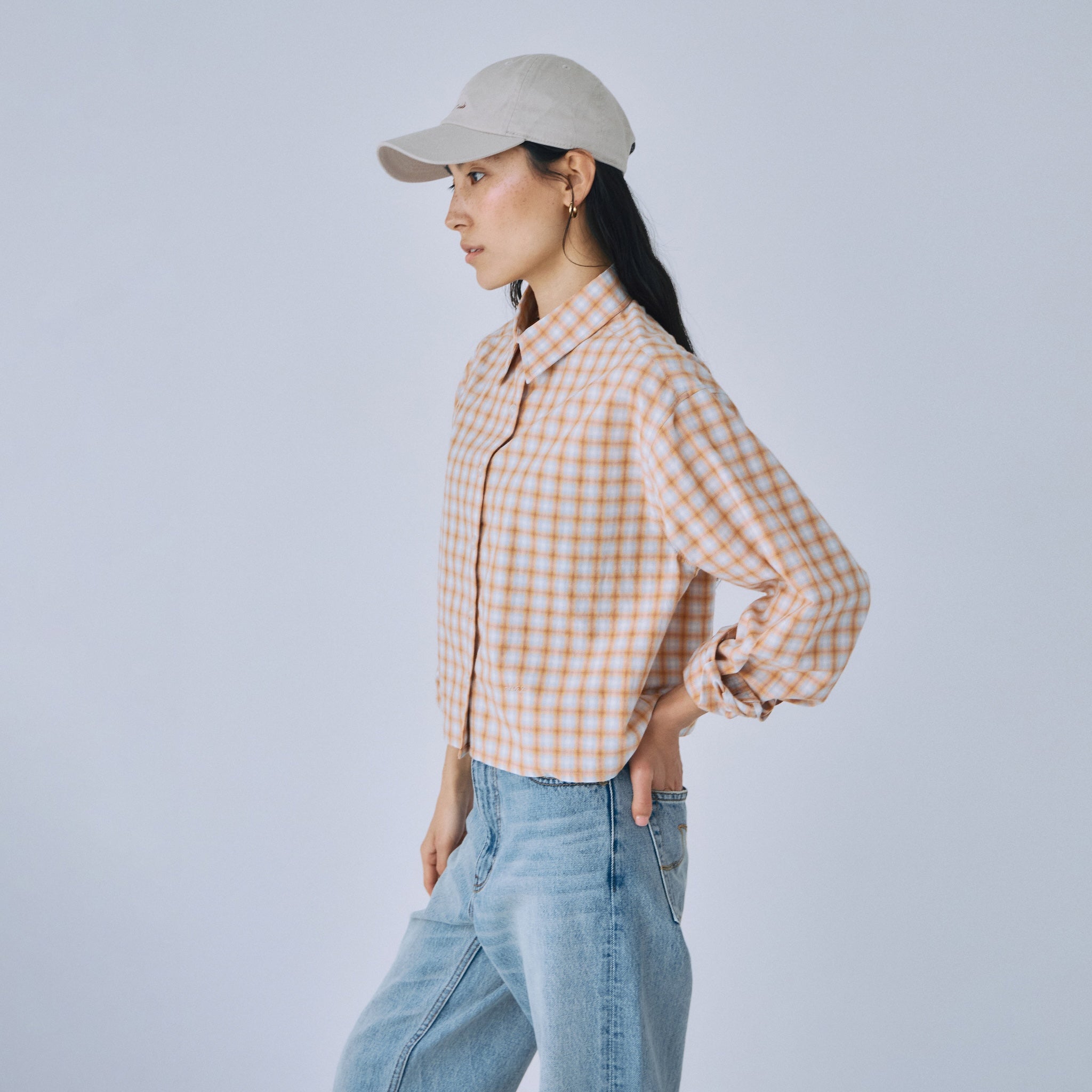 Cotton Wash Basic Short Shirt