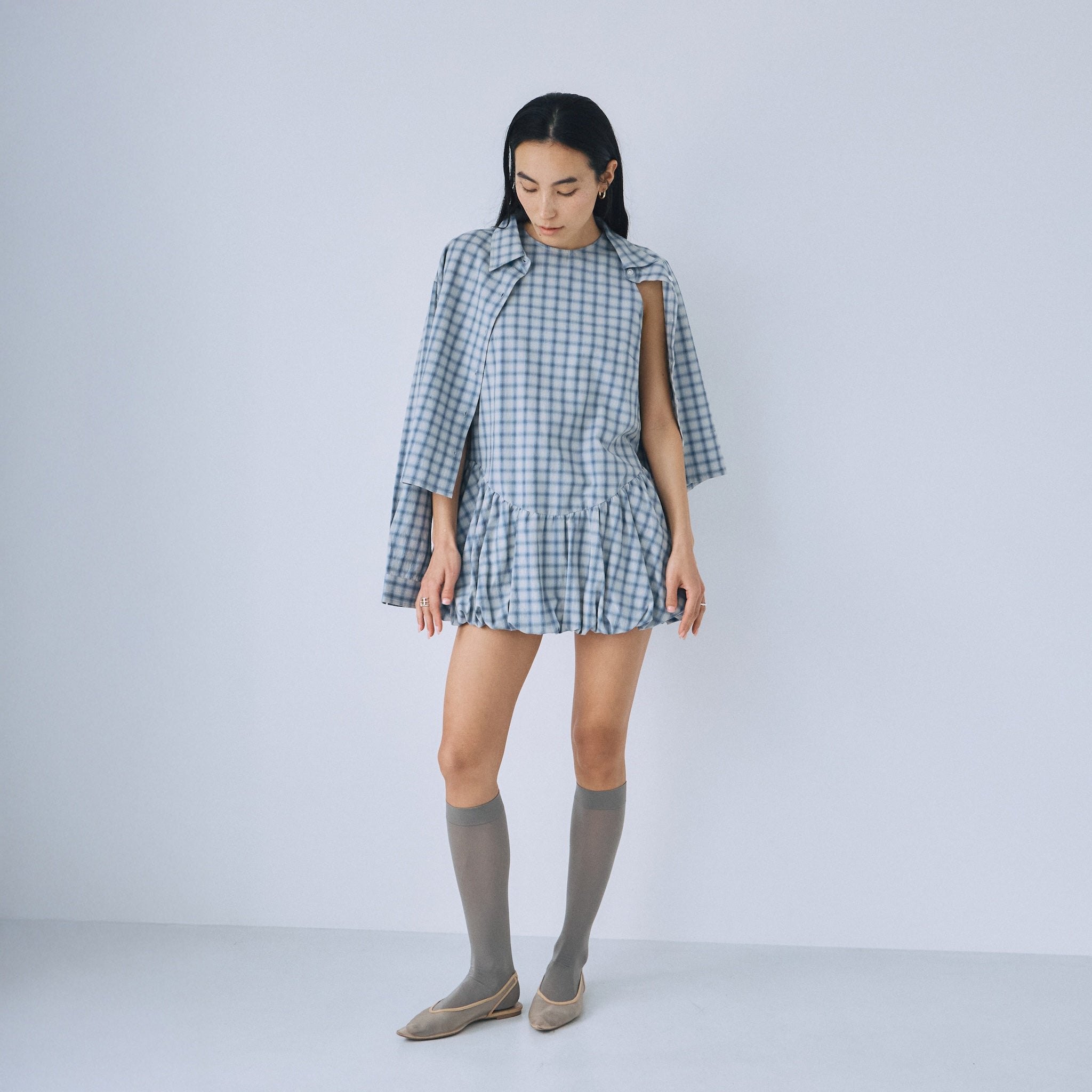 Cotton Wash Basic Short Shirt