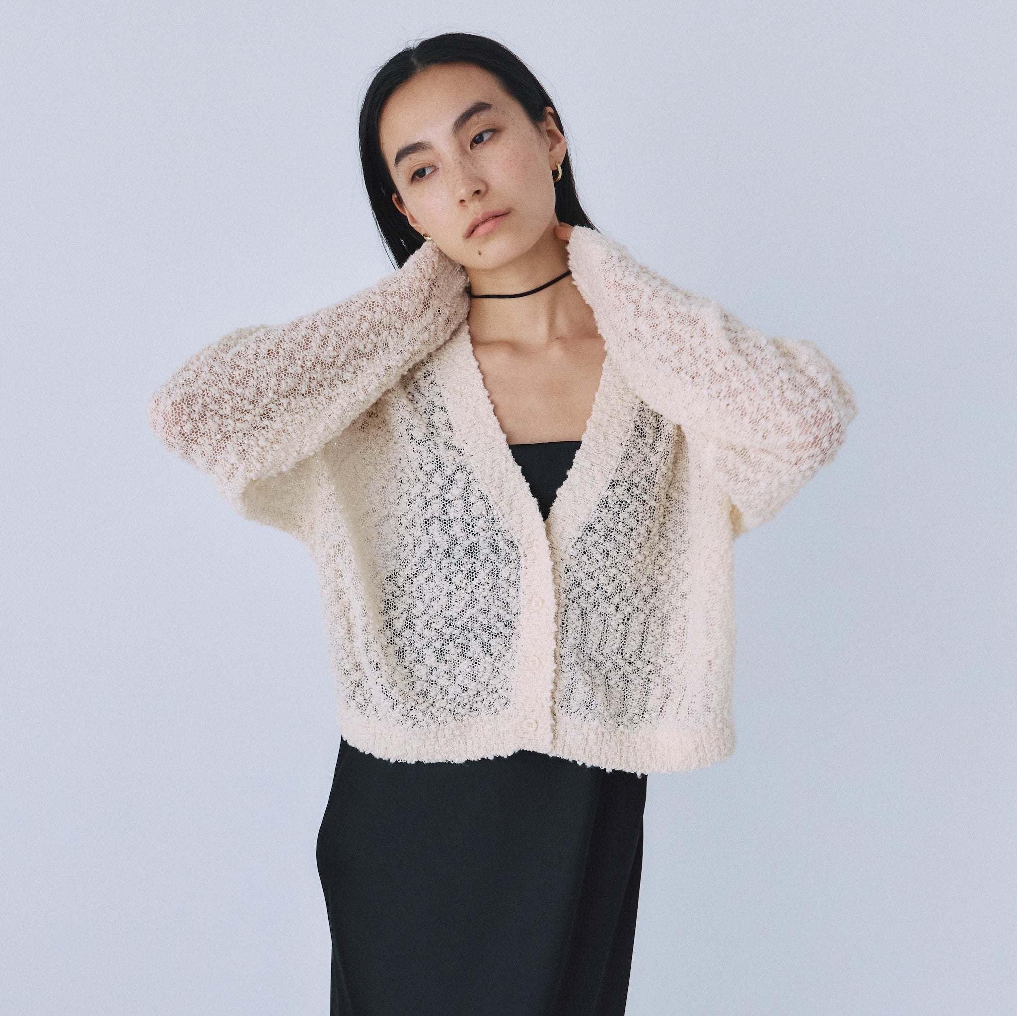searoomlynn カーディガン Cotton/silkモイストタッチカーディガン