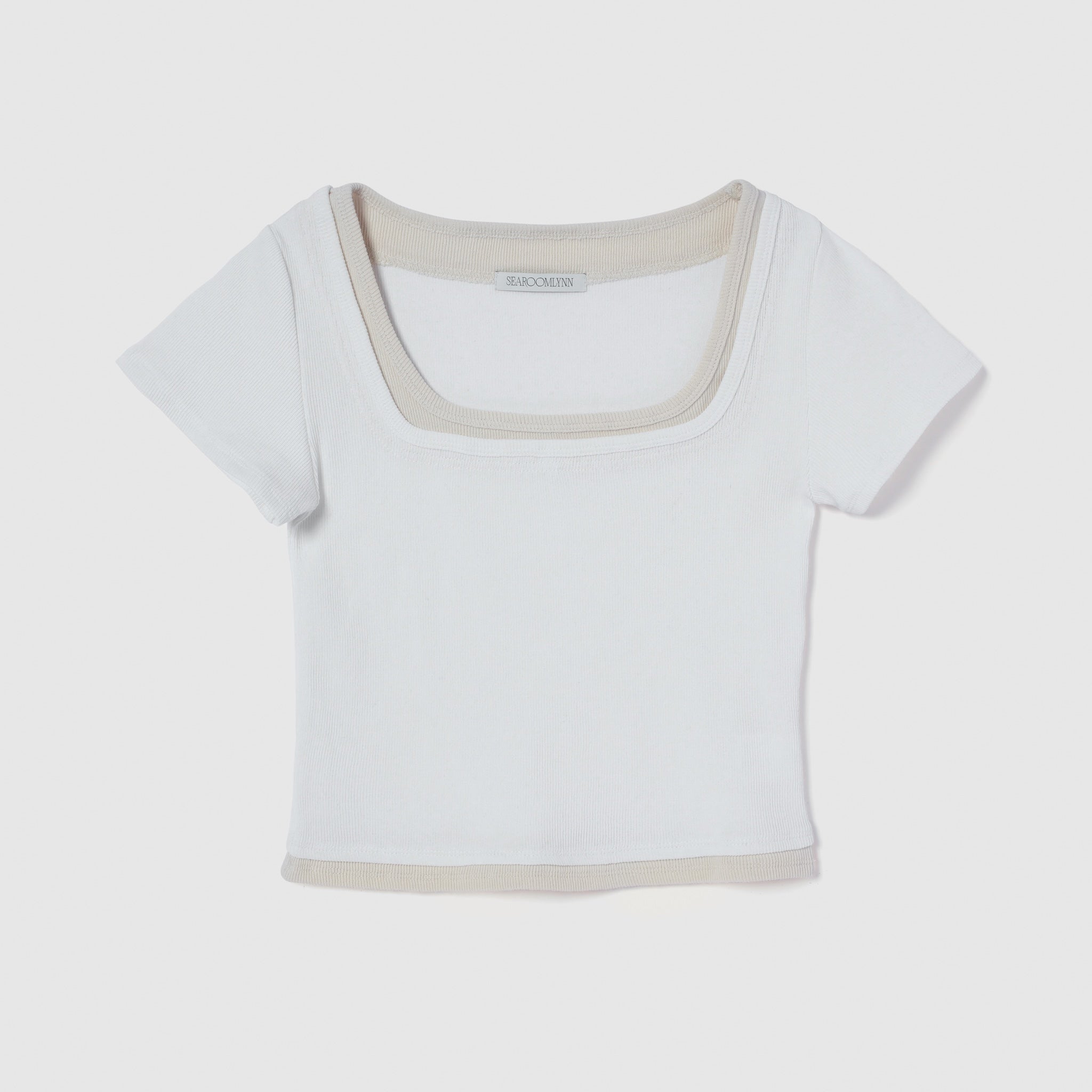 C/L Fluffy レイヤードライクTシャツ
