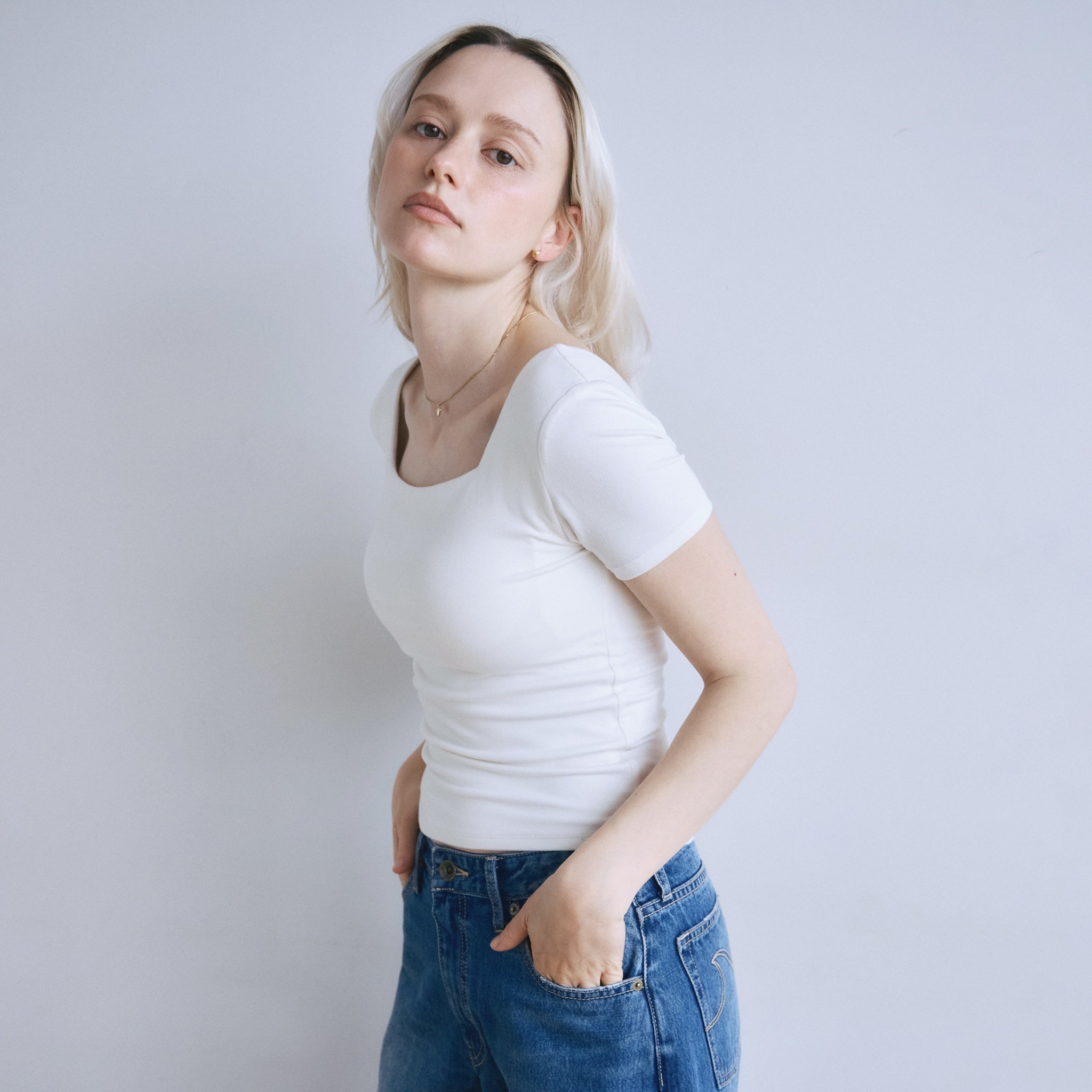Fit Pad Marshmallow Square Half Sleeve