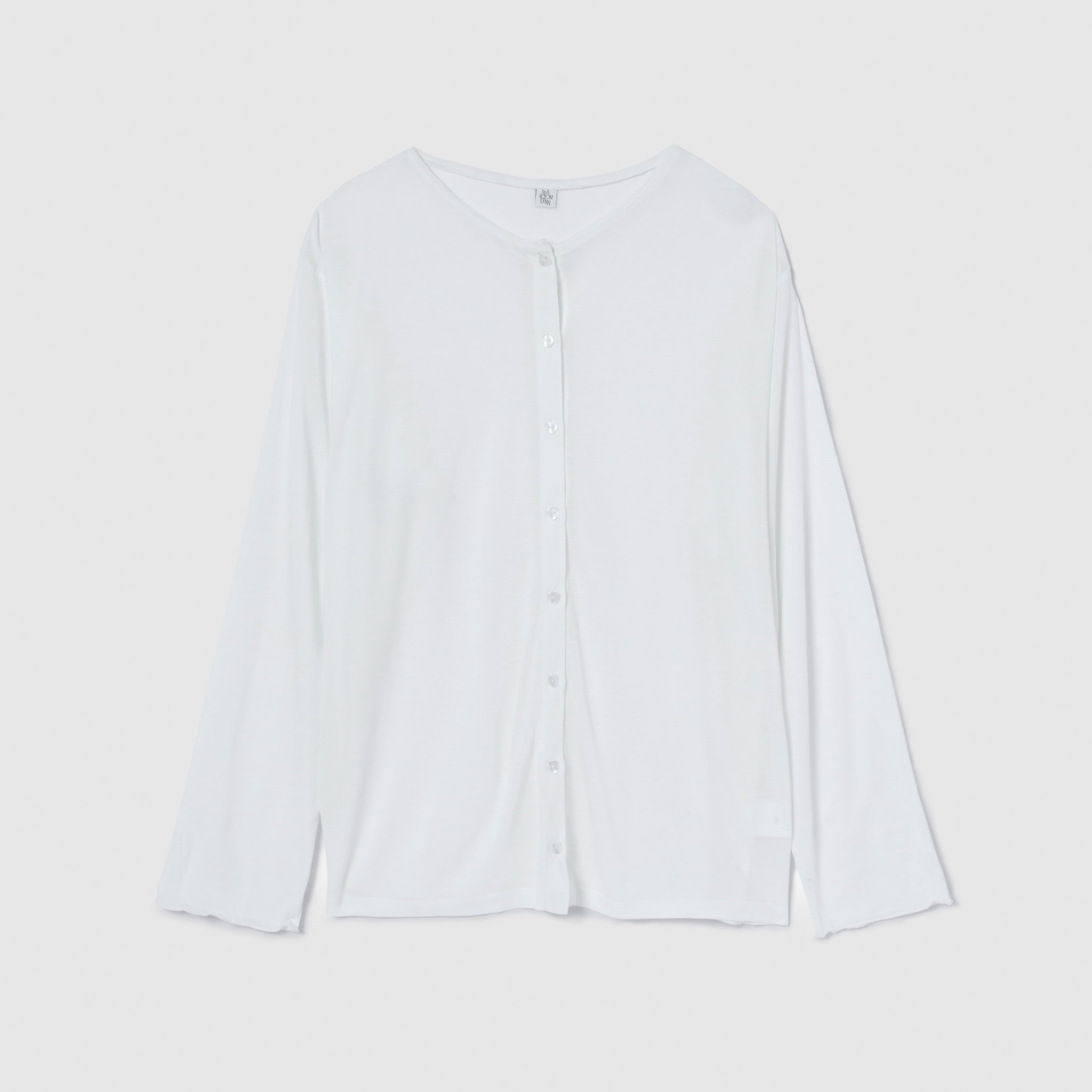 Heart Button Airy Cardigan