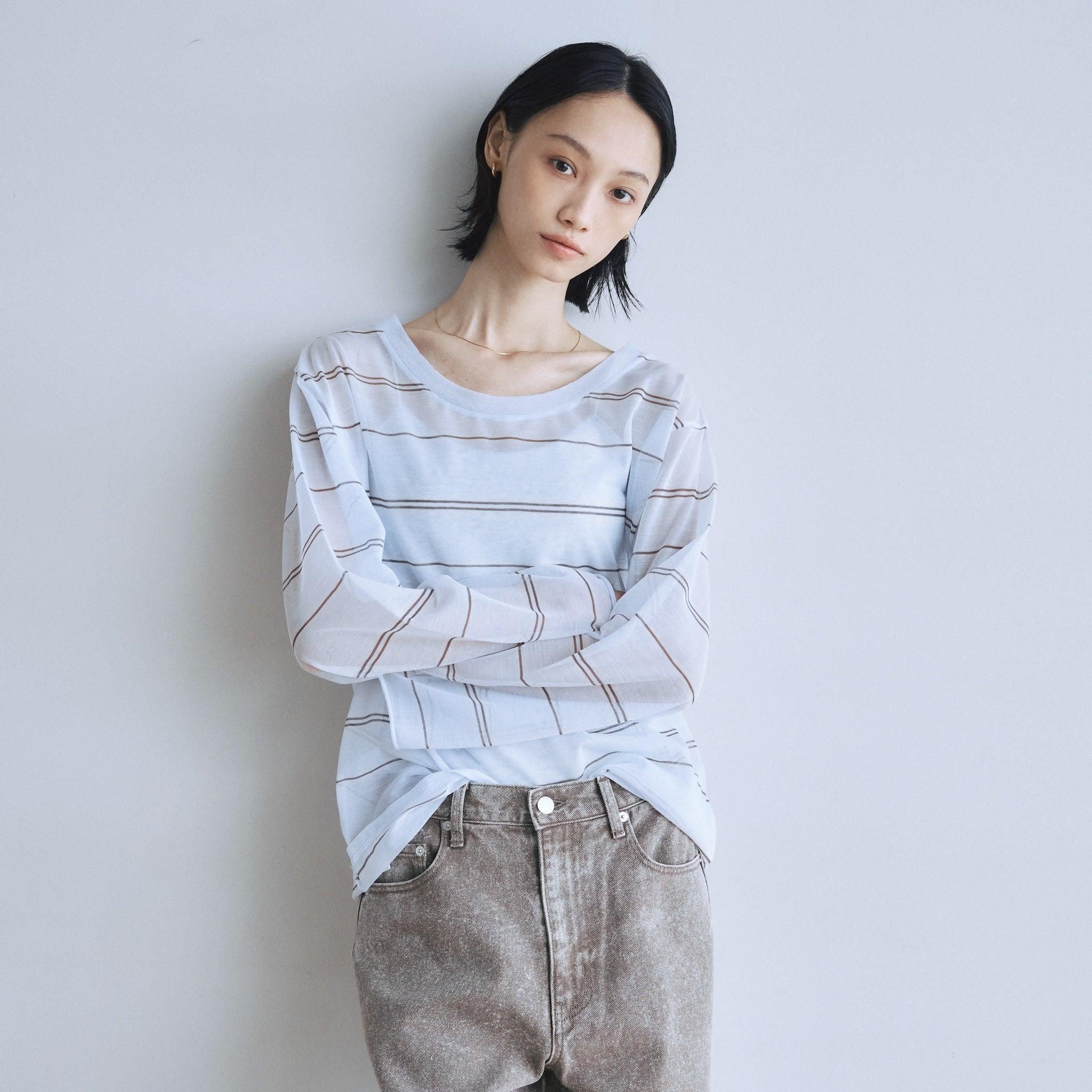Soft Crispy Sheer Loose Top