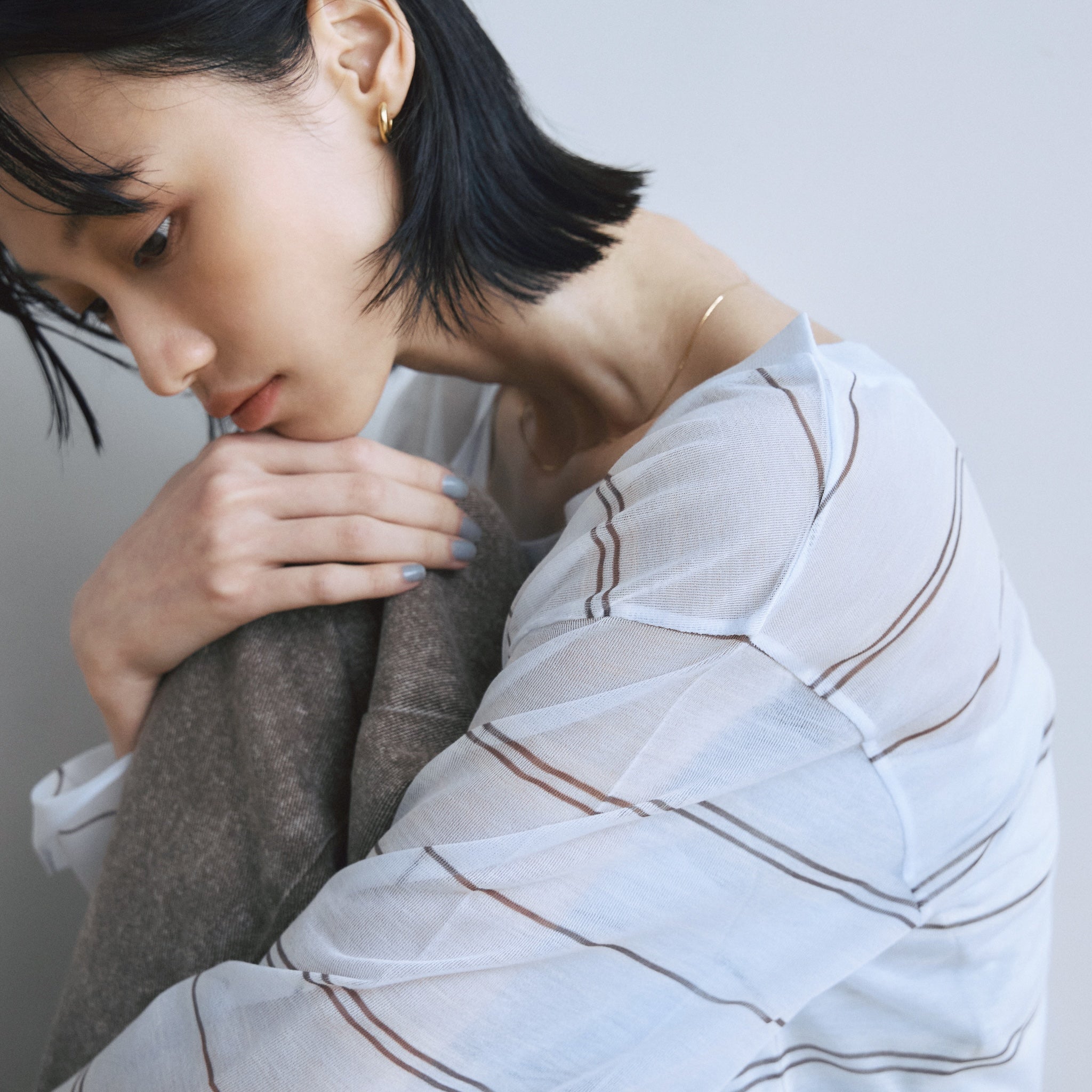 Soft Crispy Sheer Loose Top
