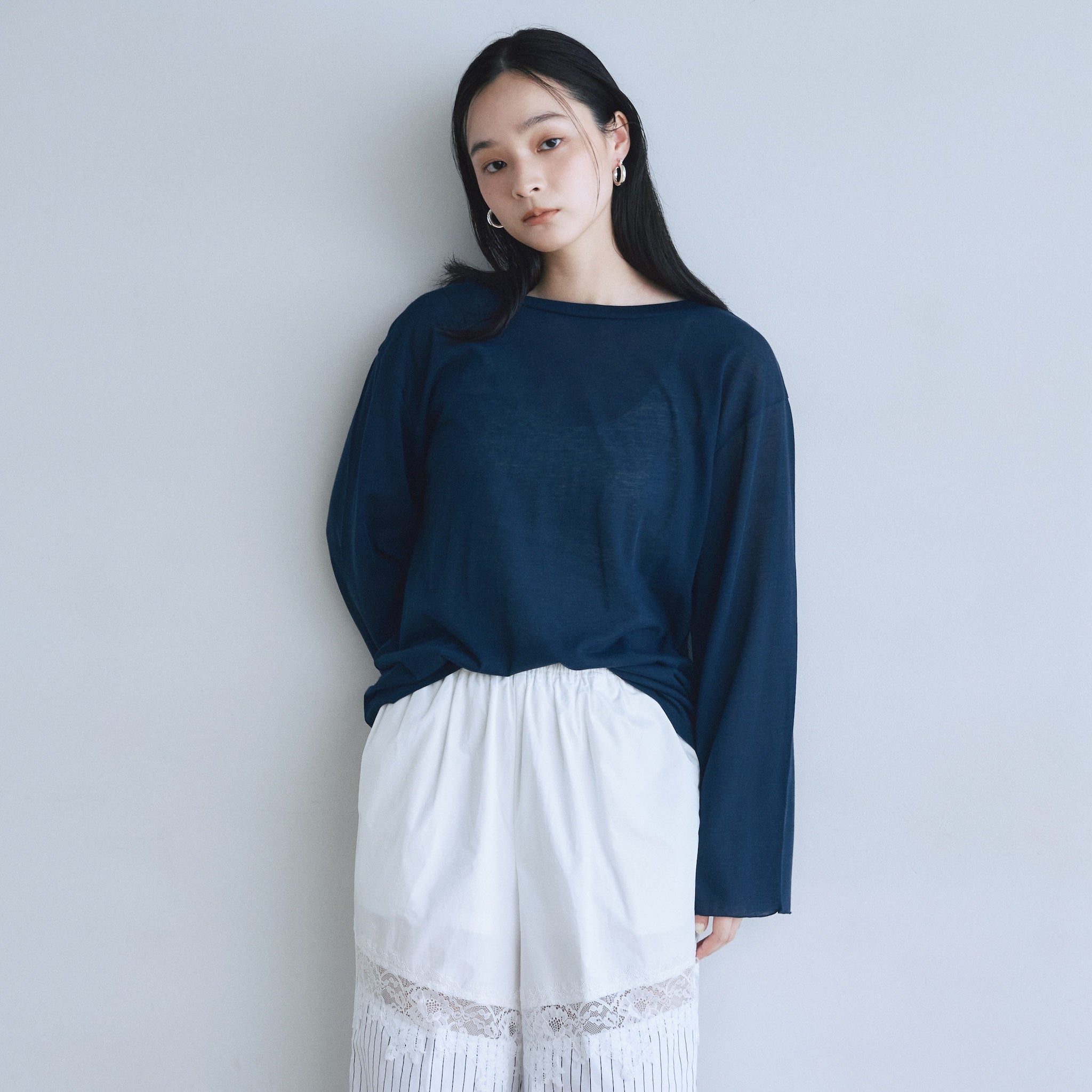 Soft Crispy Sheer Loose Top