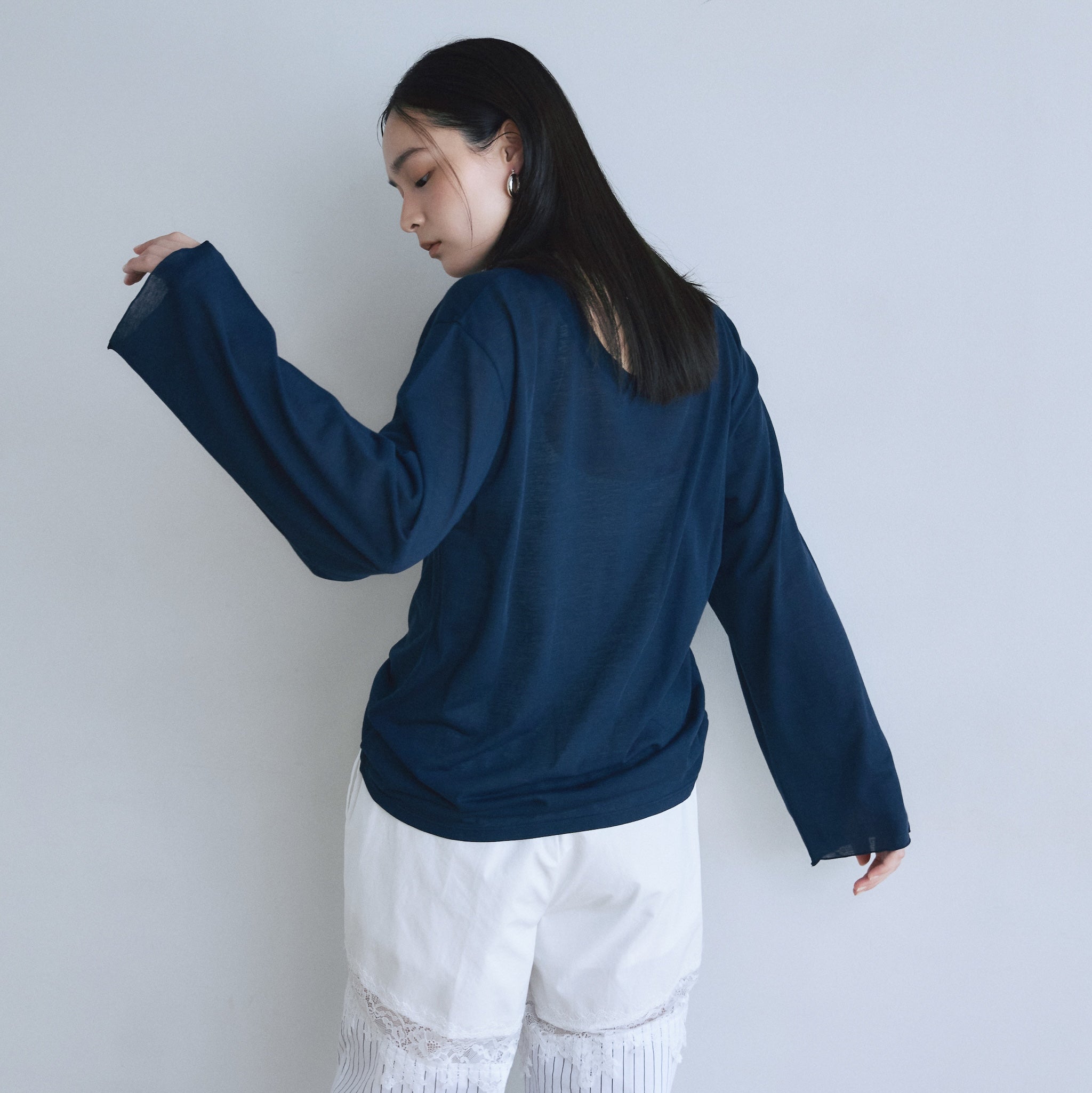 Soft Crispy Sheer Loose Top