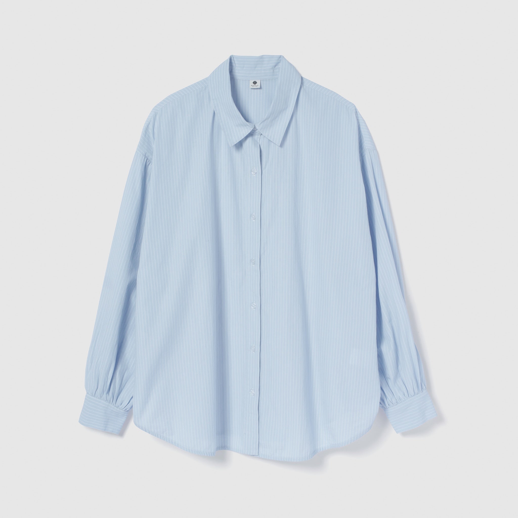 ECO FABRICマルチストライプルーズシャツ