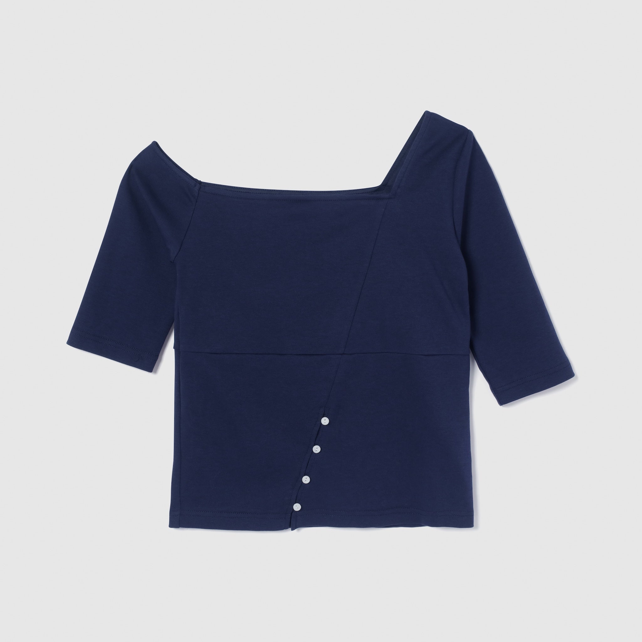 Padded Mofty Asymmetric Half Sleeve