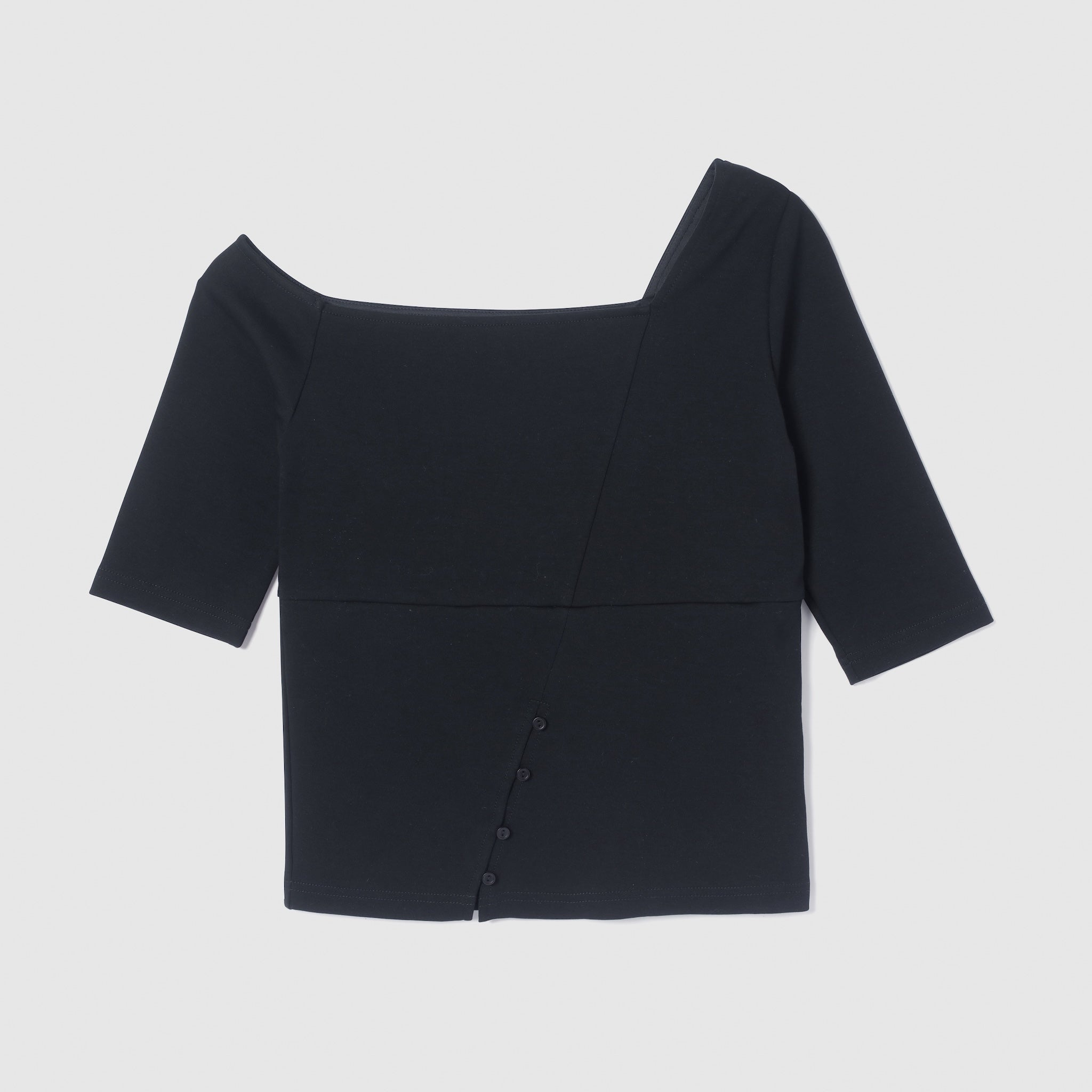 Padded Mofty Asymmetric Half Sleeve