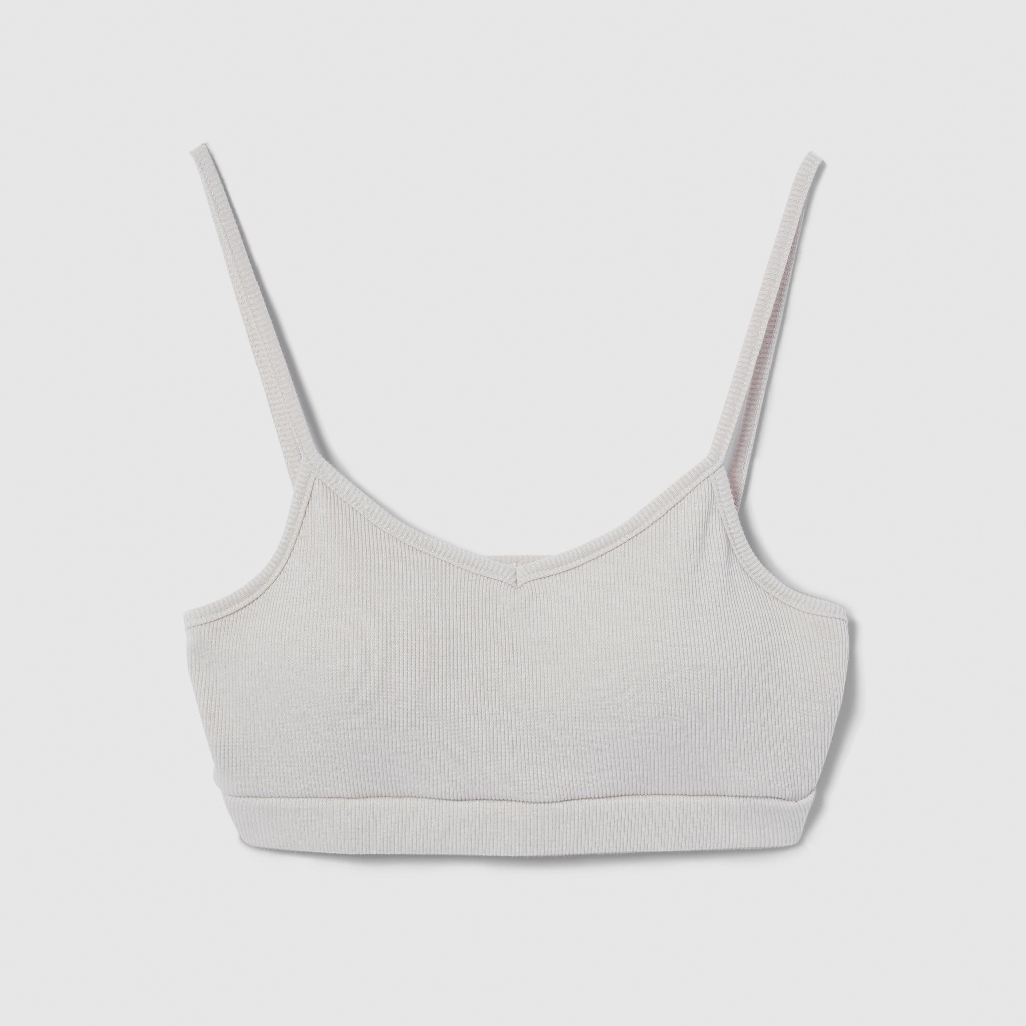 Rib cut bra camisole