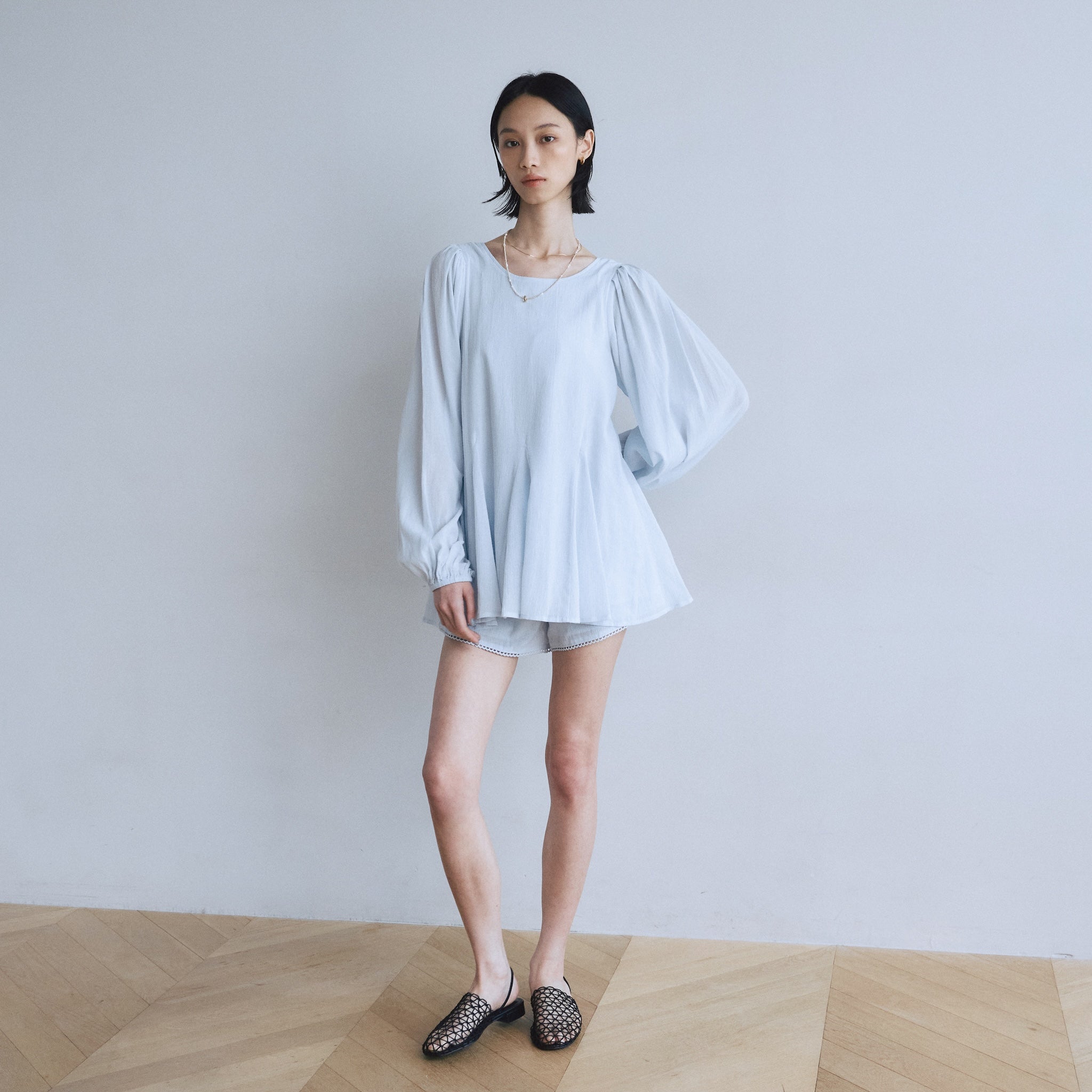 C/voile Back openチュニック