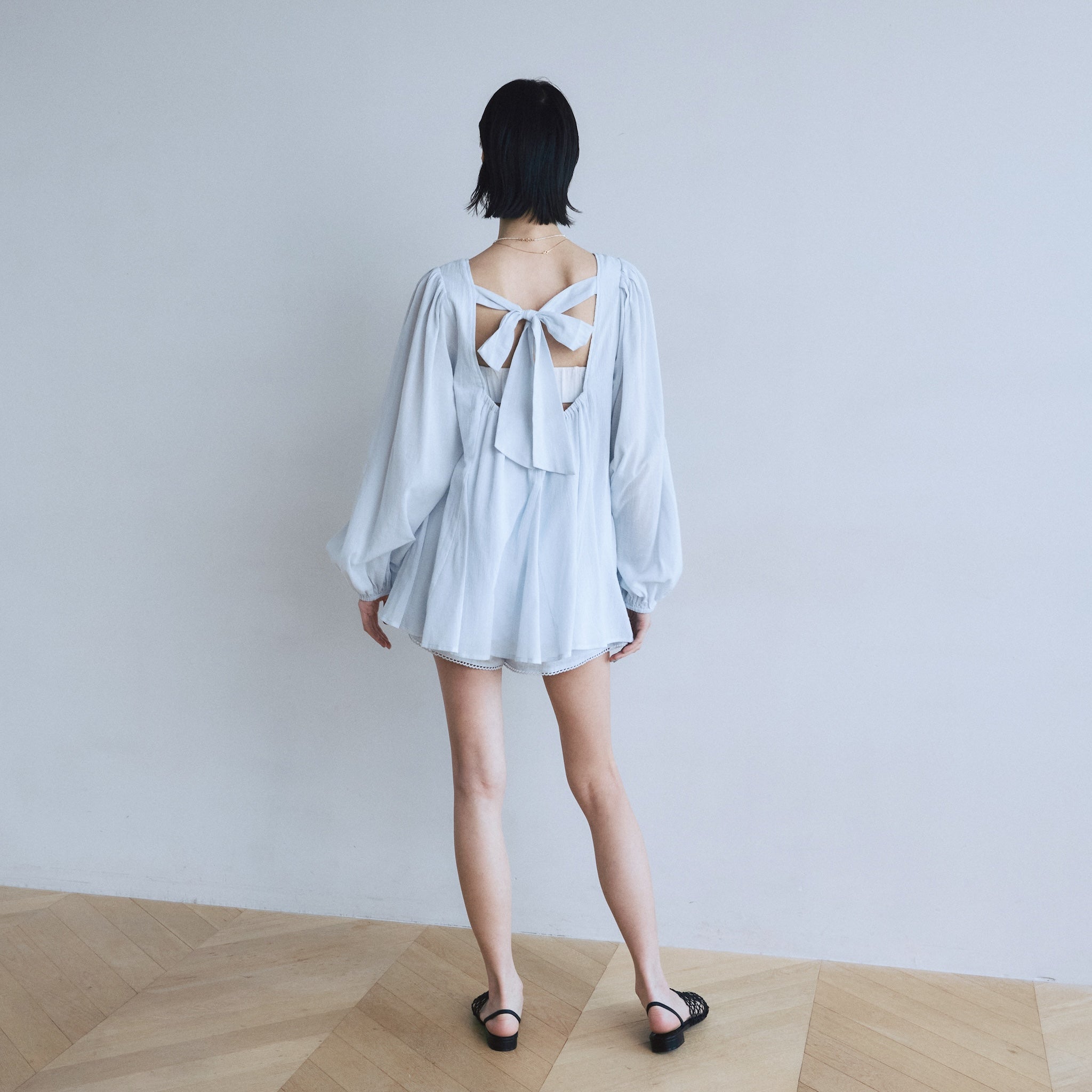 C/voile Back openチュニック