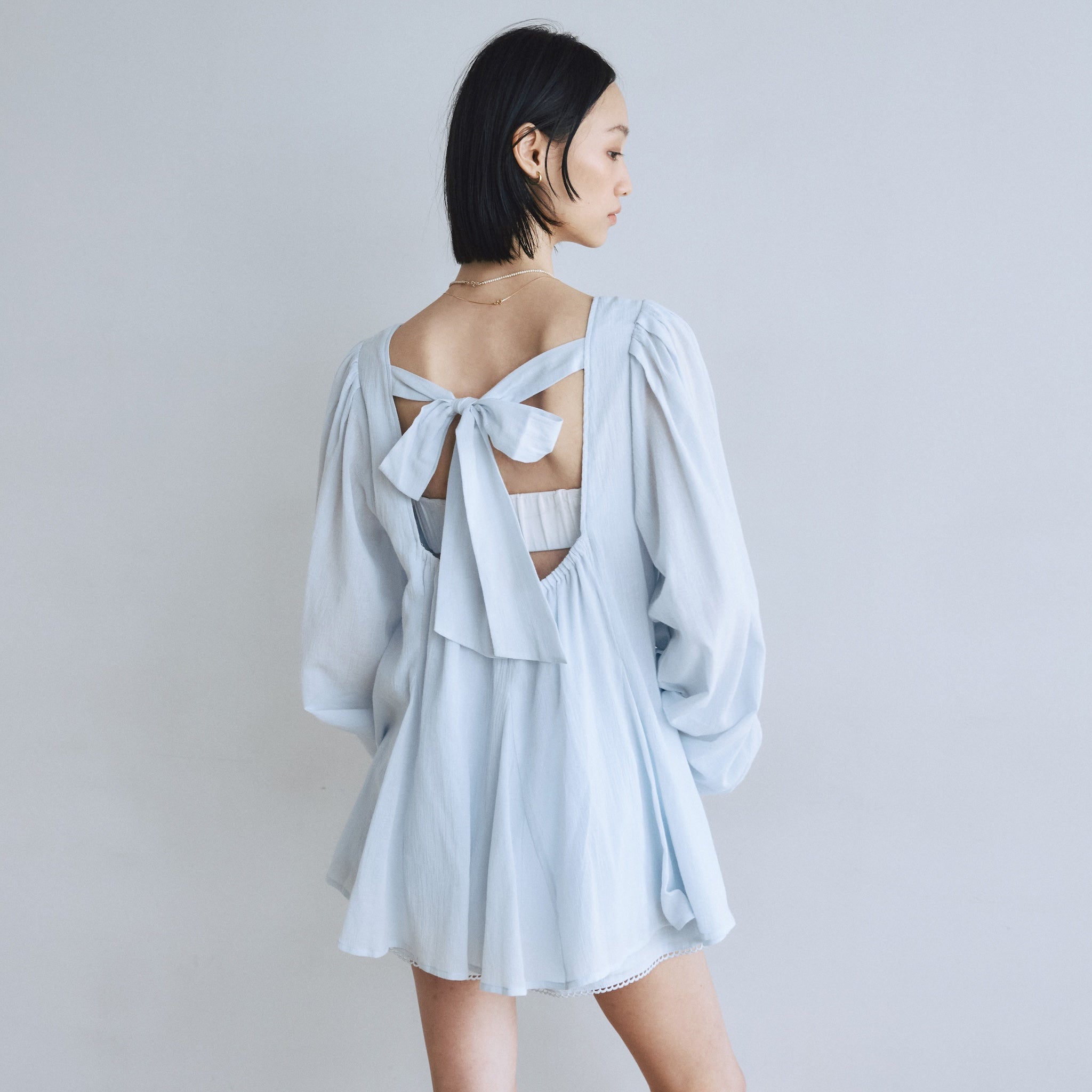 C/voile Back openチュニック