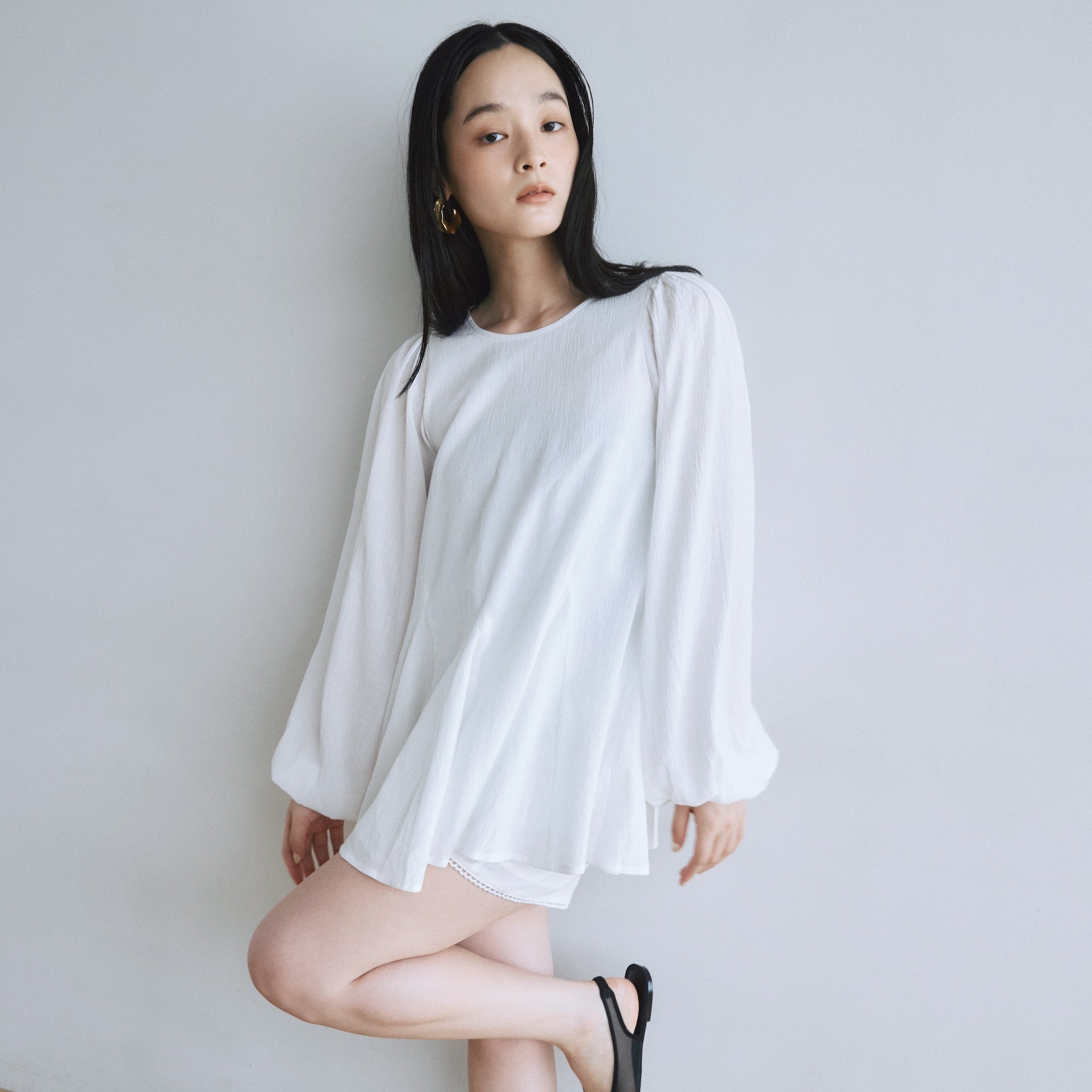C/voile Back openチュニック