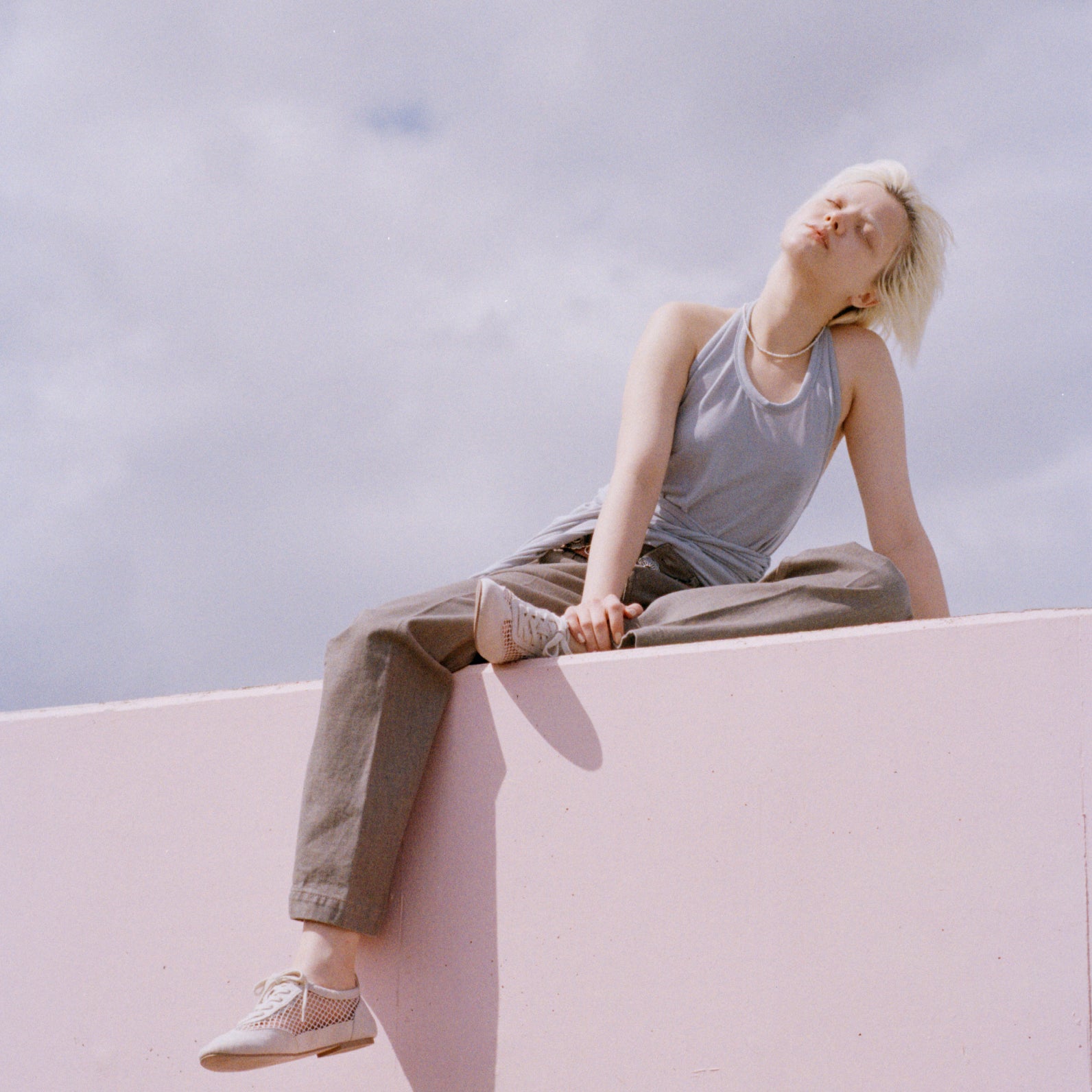 Fluffy smoothホルターリボンタンク