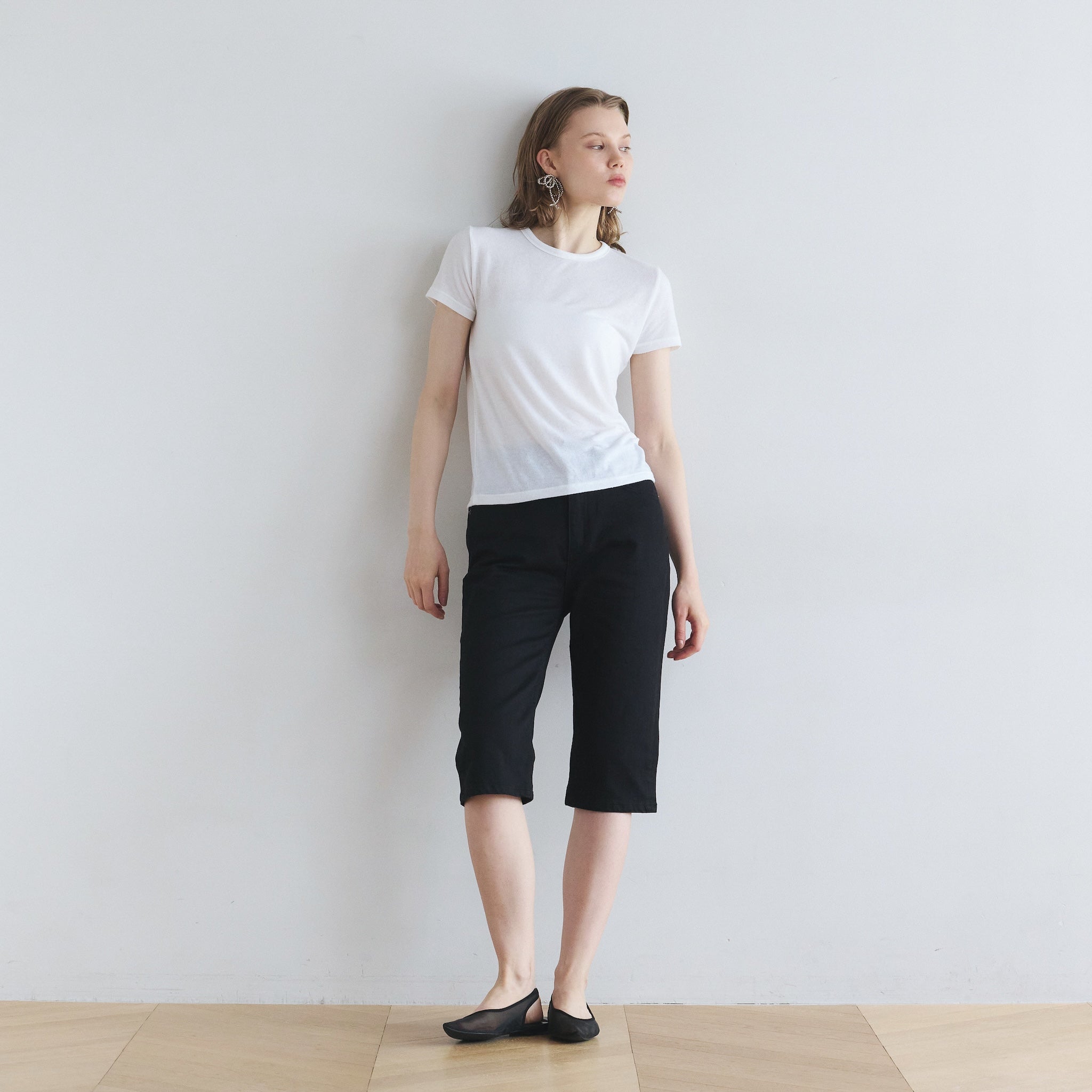 Fluffy smoothベーシックTシャツ