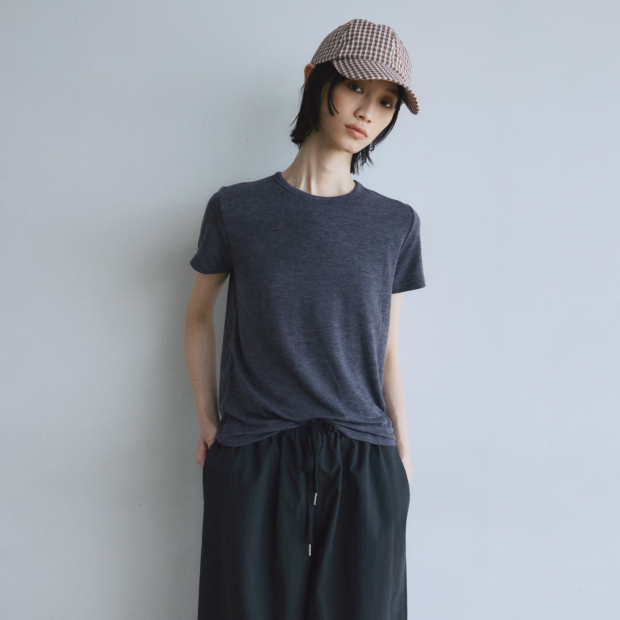 Fluffy smoothベーシックTシャツ