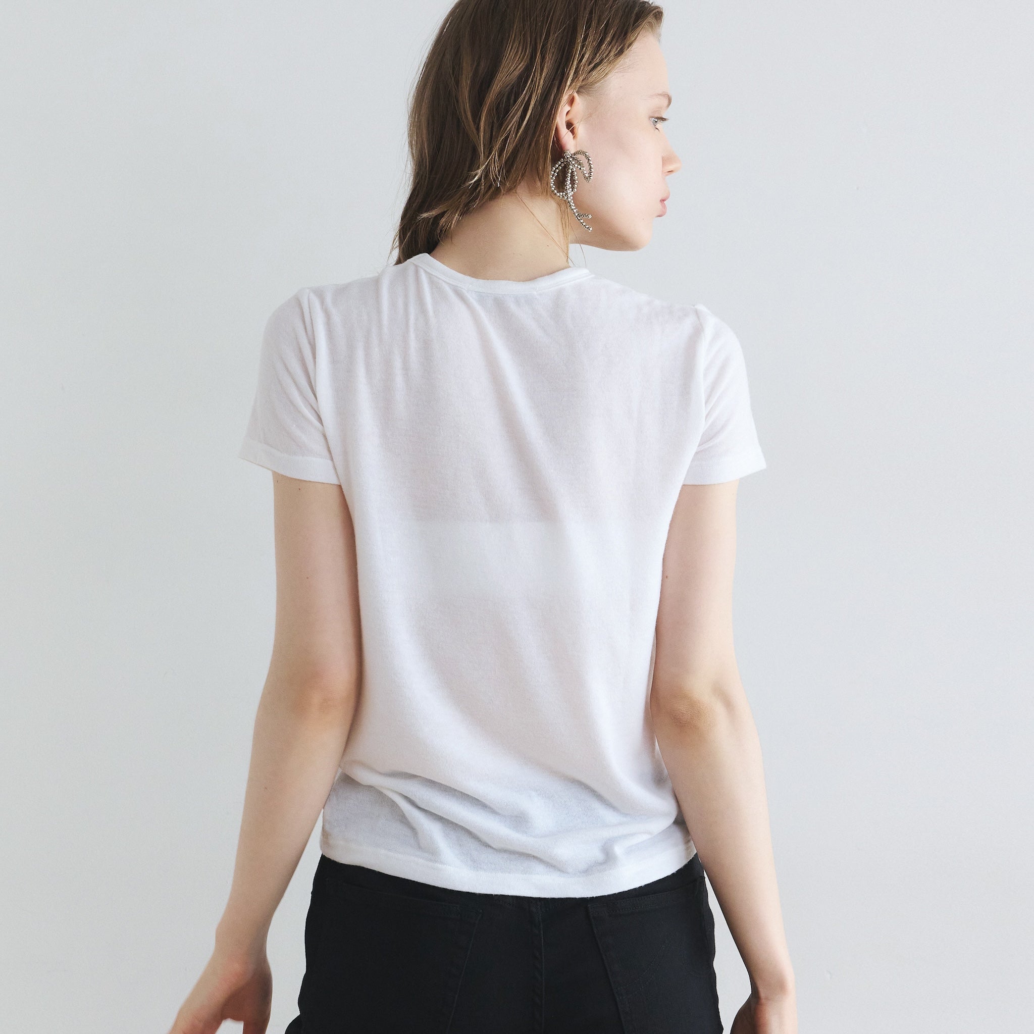 Fluffy smoothベーシックTシャツ