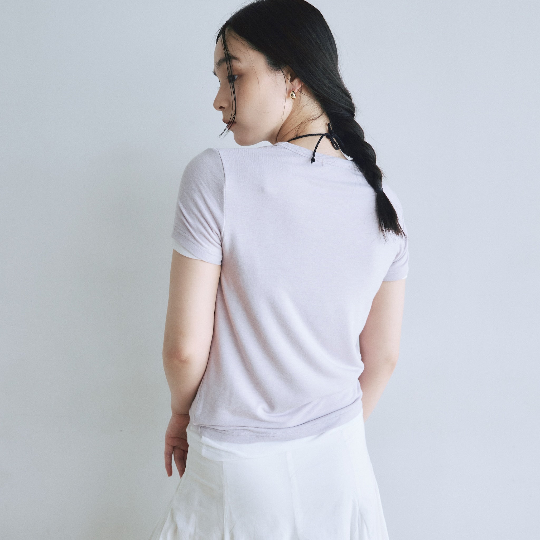 Fluffy smoothベーシックTシャツ