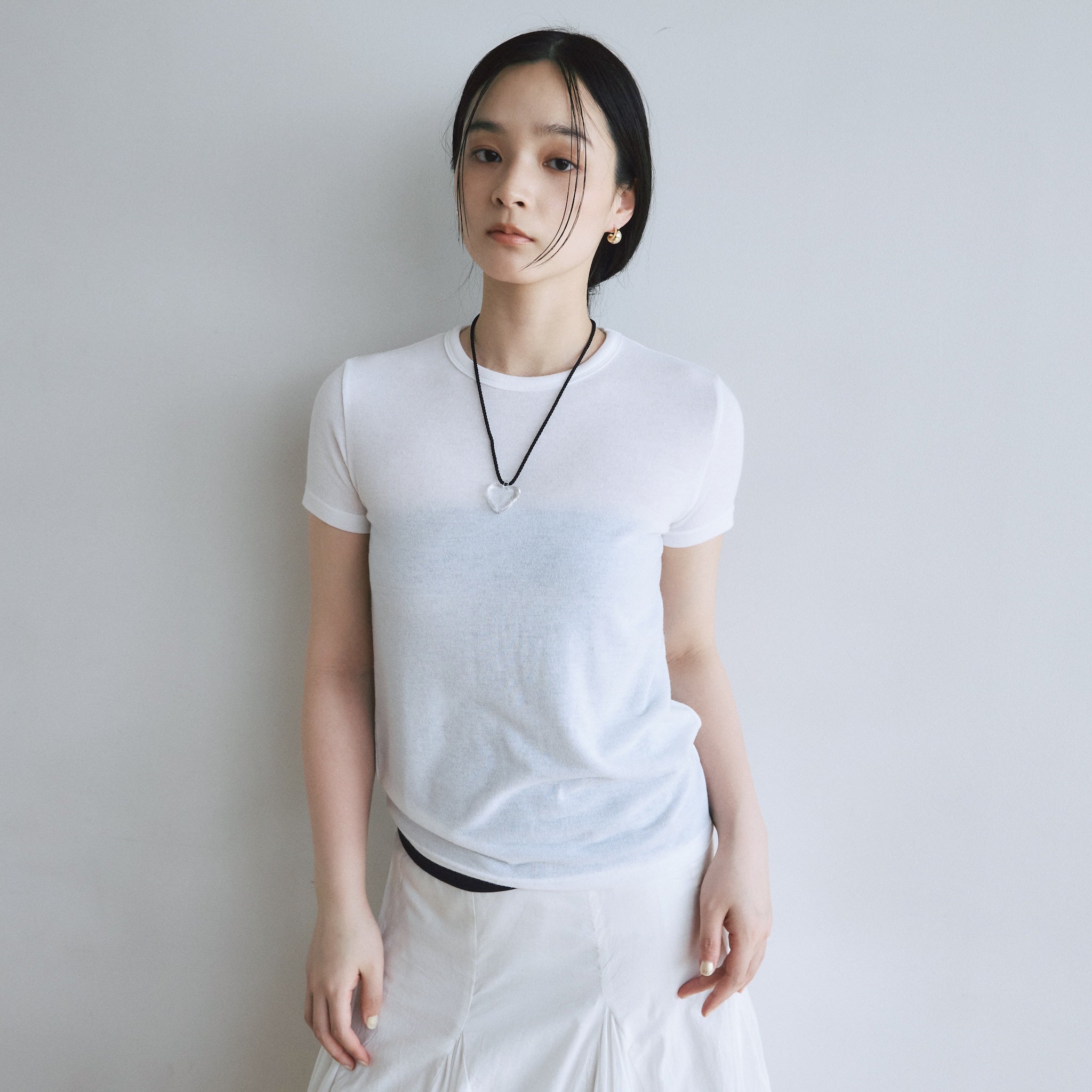 Fluffy smoothベーシックTシャツ
