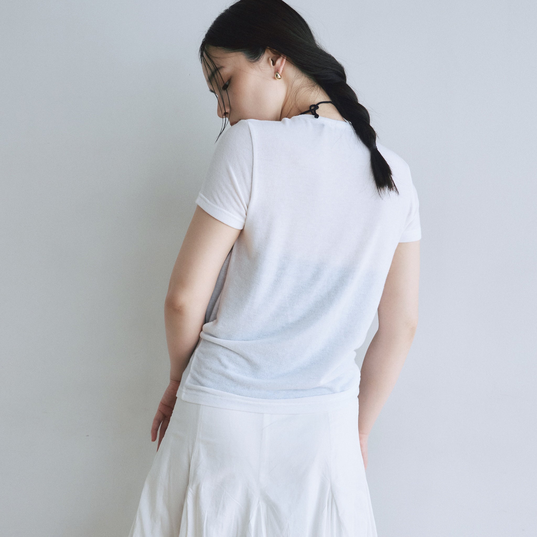 Fluffy smoothベーシックTシャツ