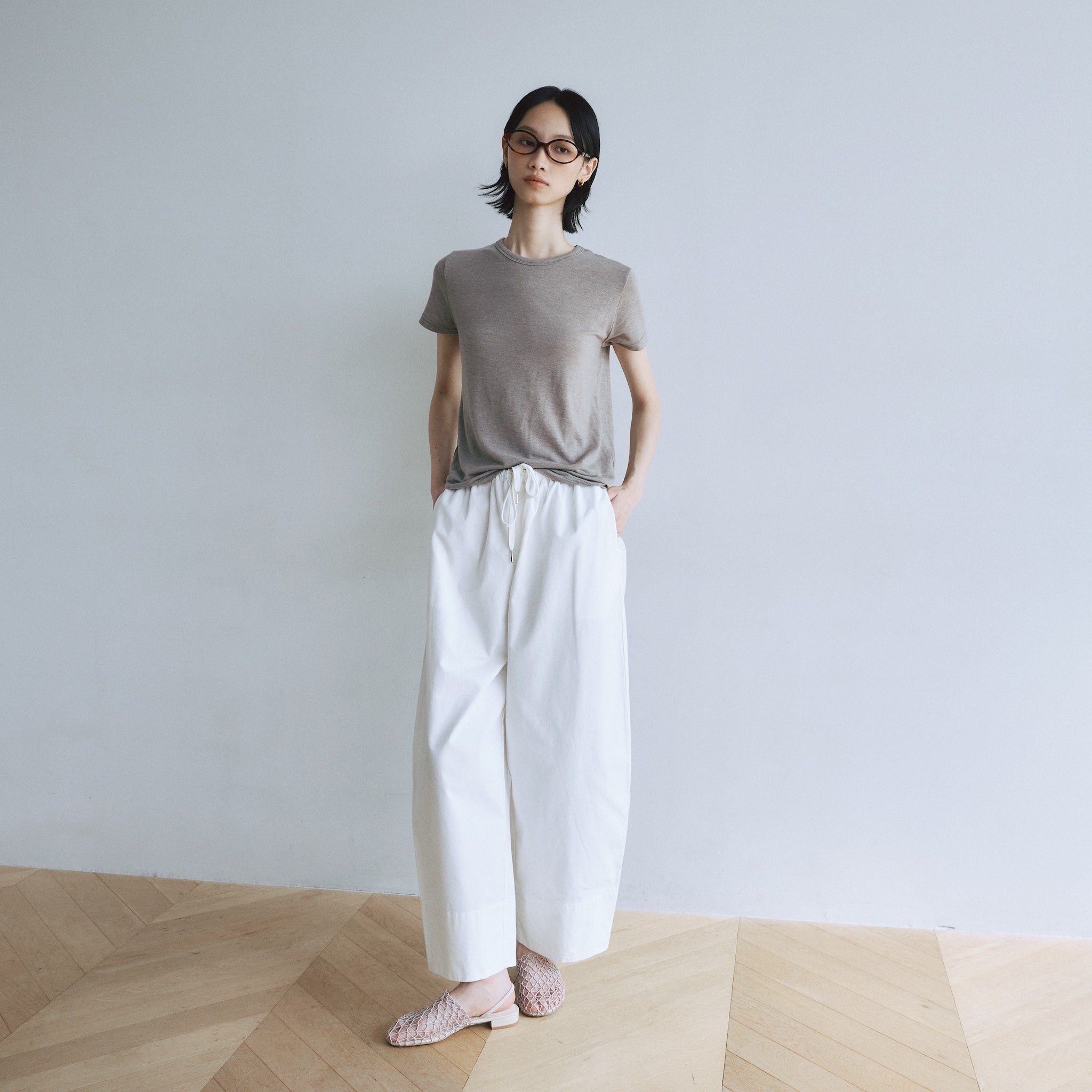 Fluffy smoothベーシックTシャツ