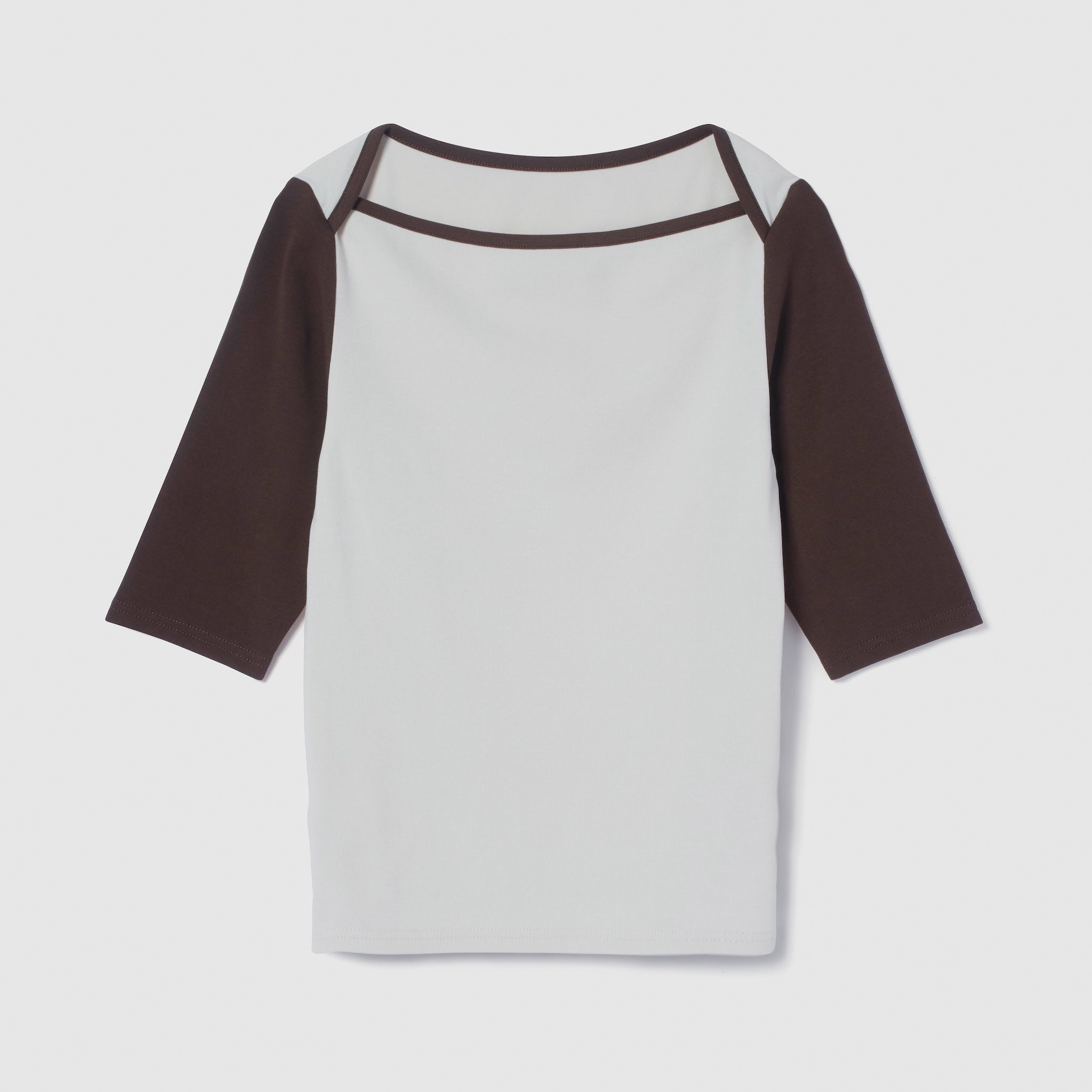 ボートネックラグランTシャツ