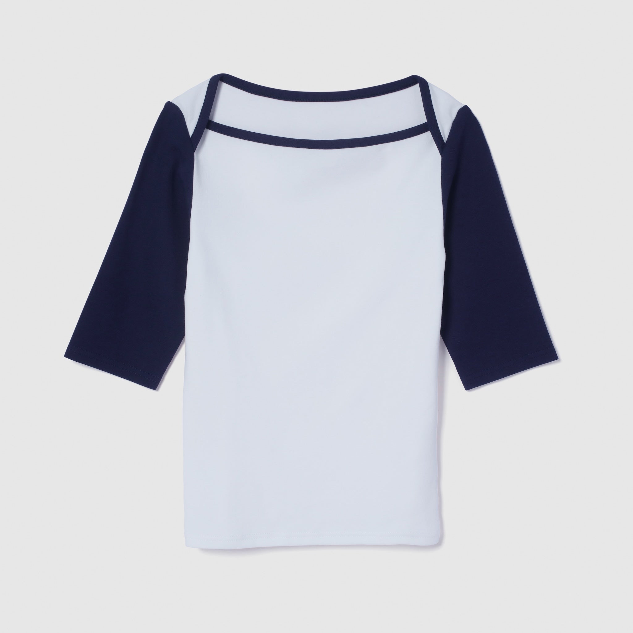 ボートネックラグランTシャツ