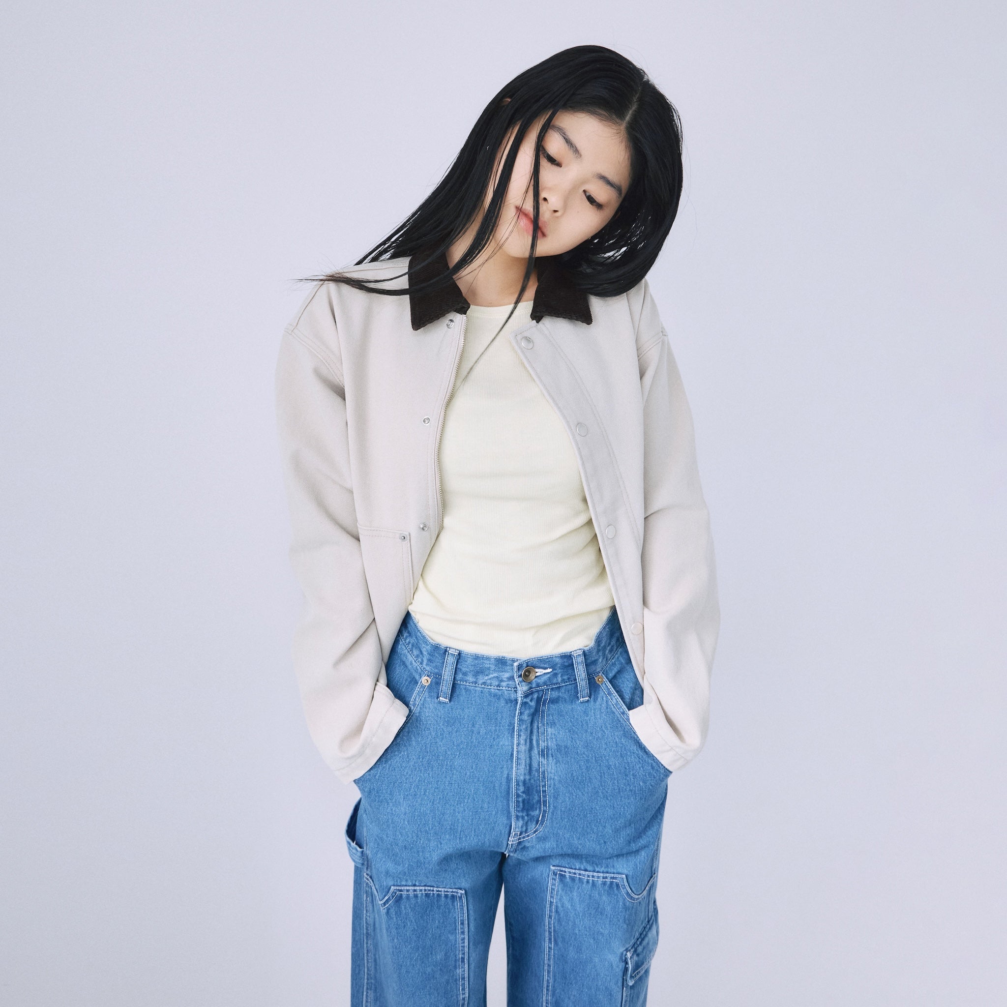 CANVASショートカバーオール