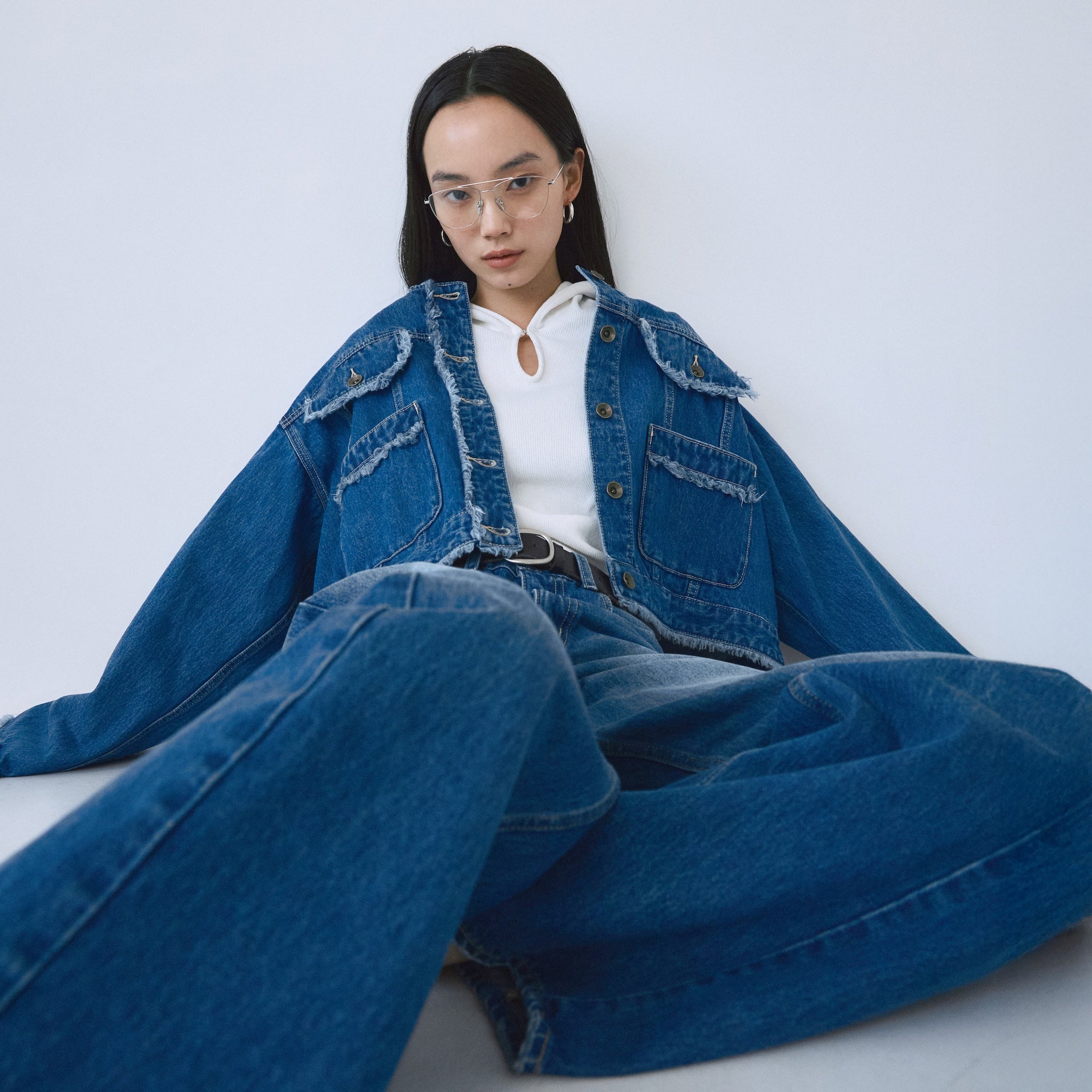 FringeショートDenimジャケット