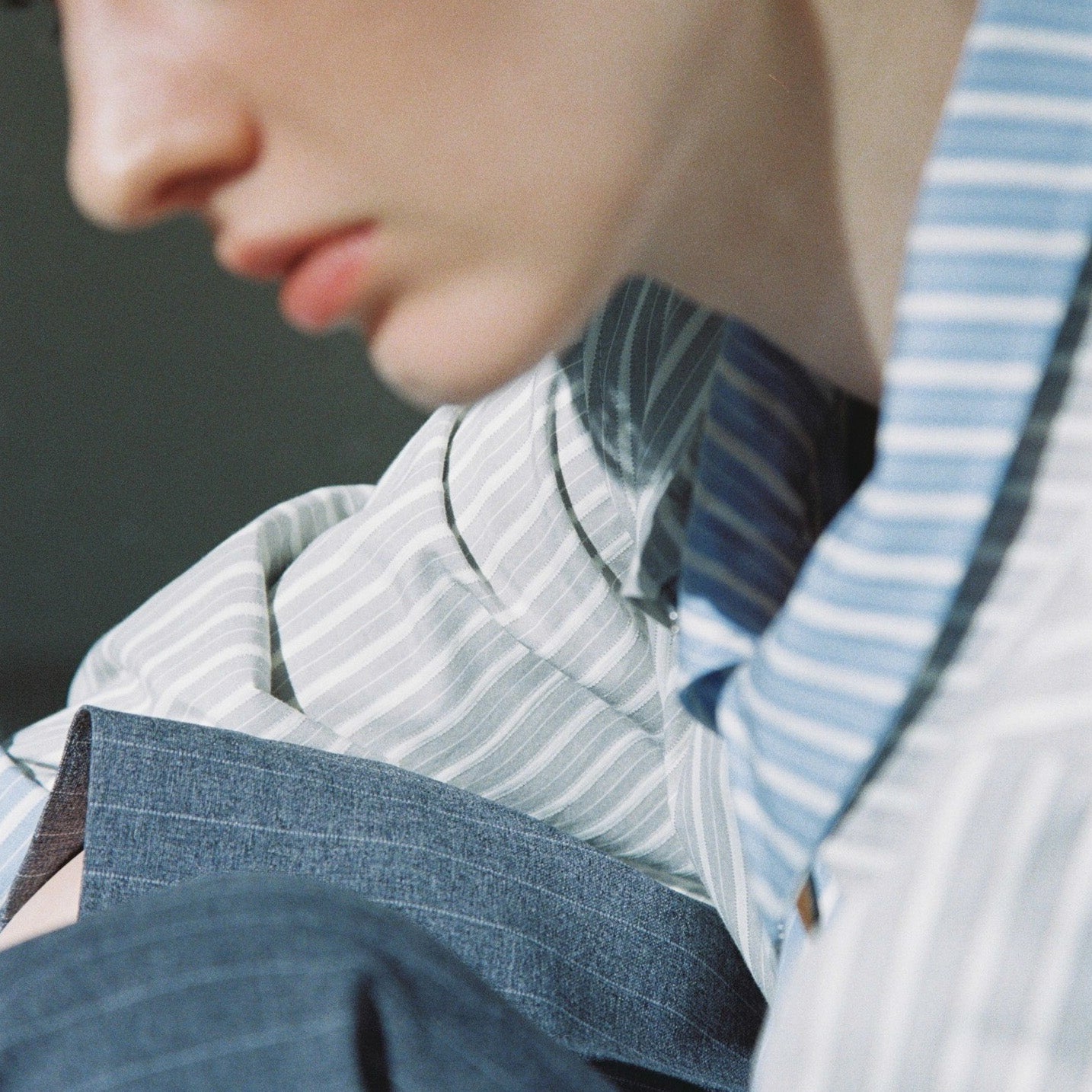 Striped Harrington jacket