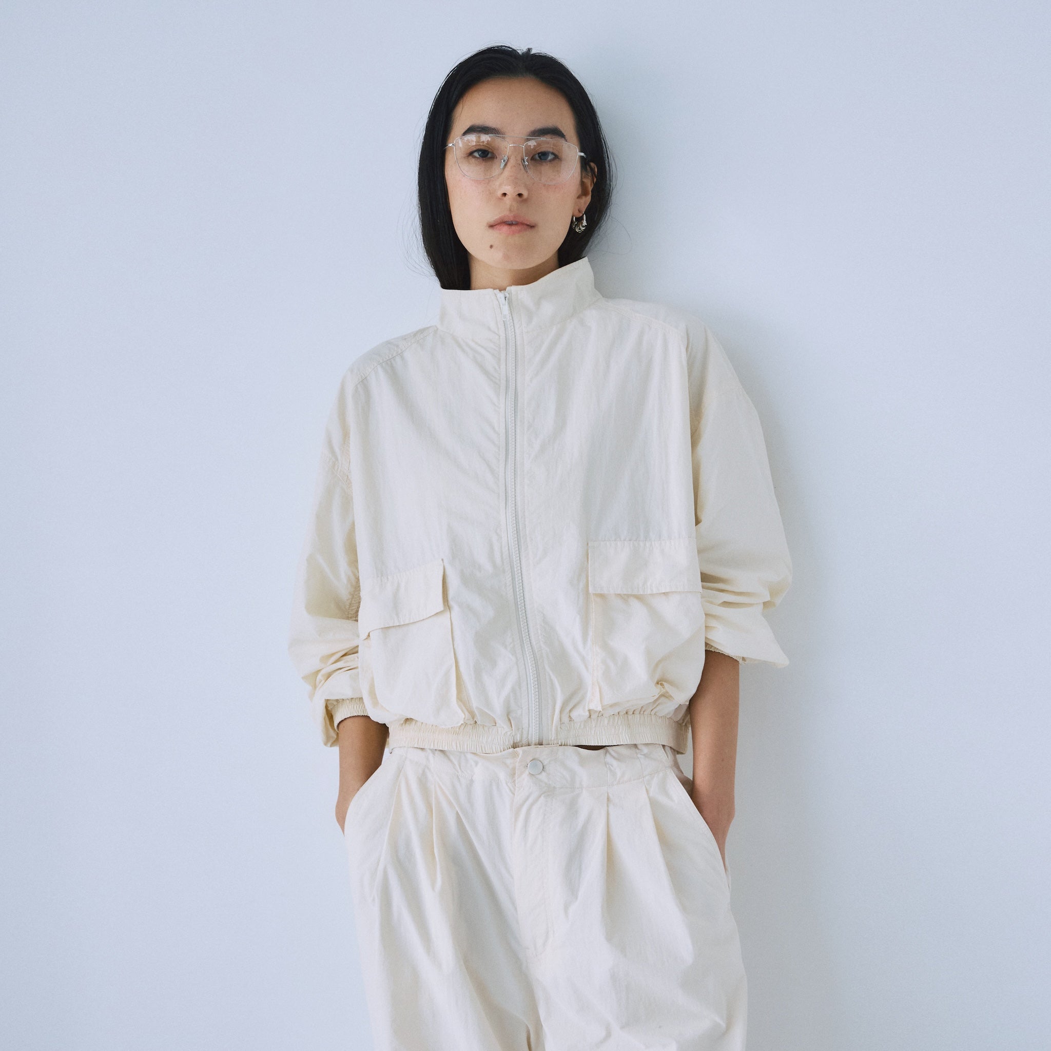 SRL Embroidery zip track jacket