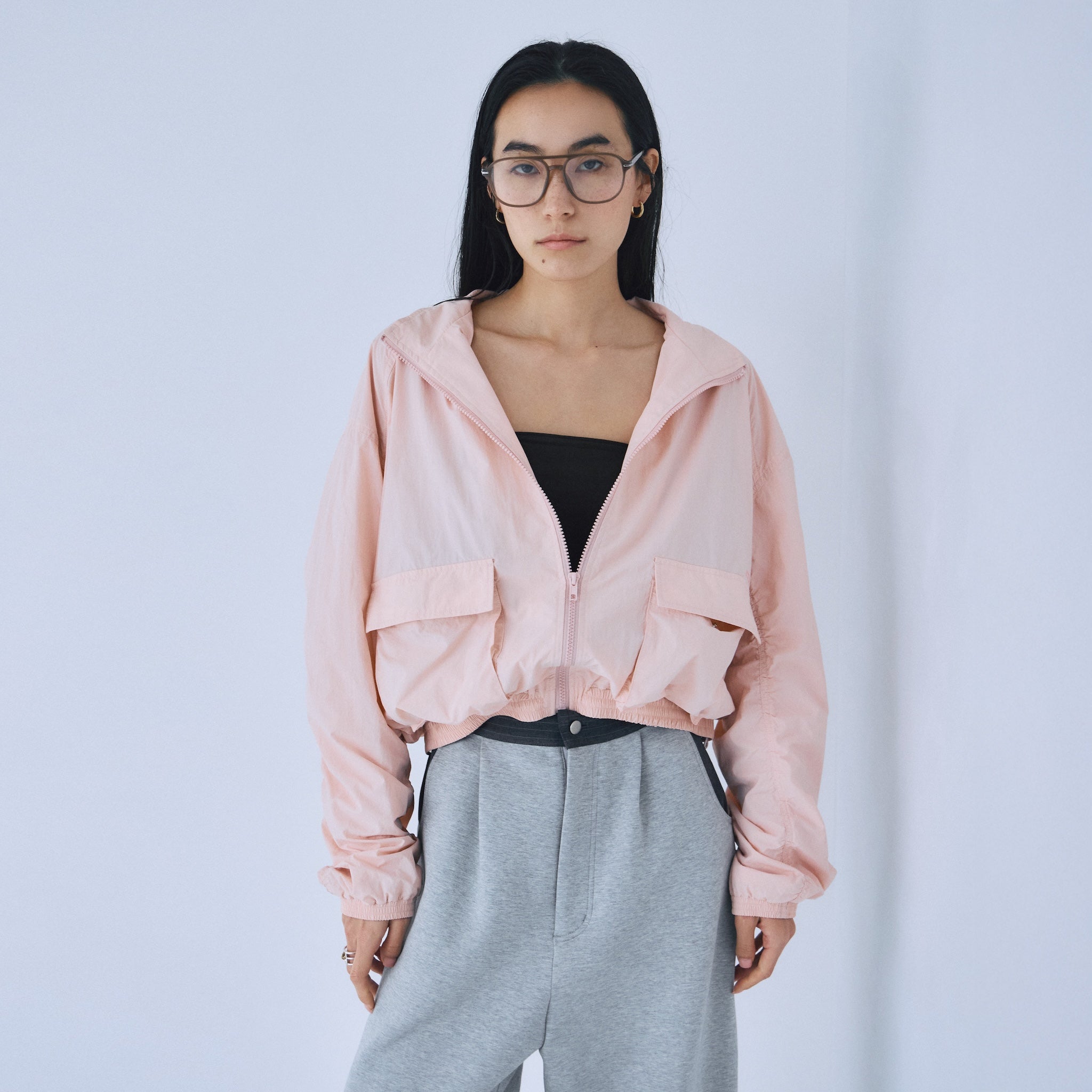 SRL Embroidery zip track jacket