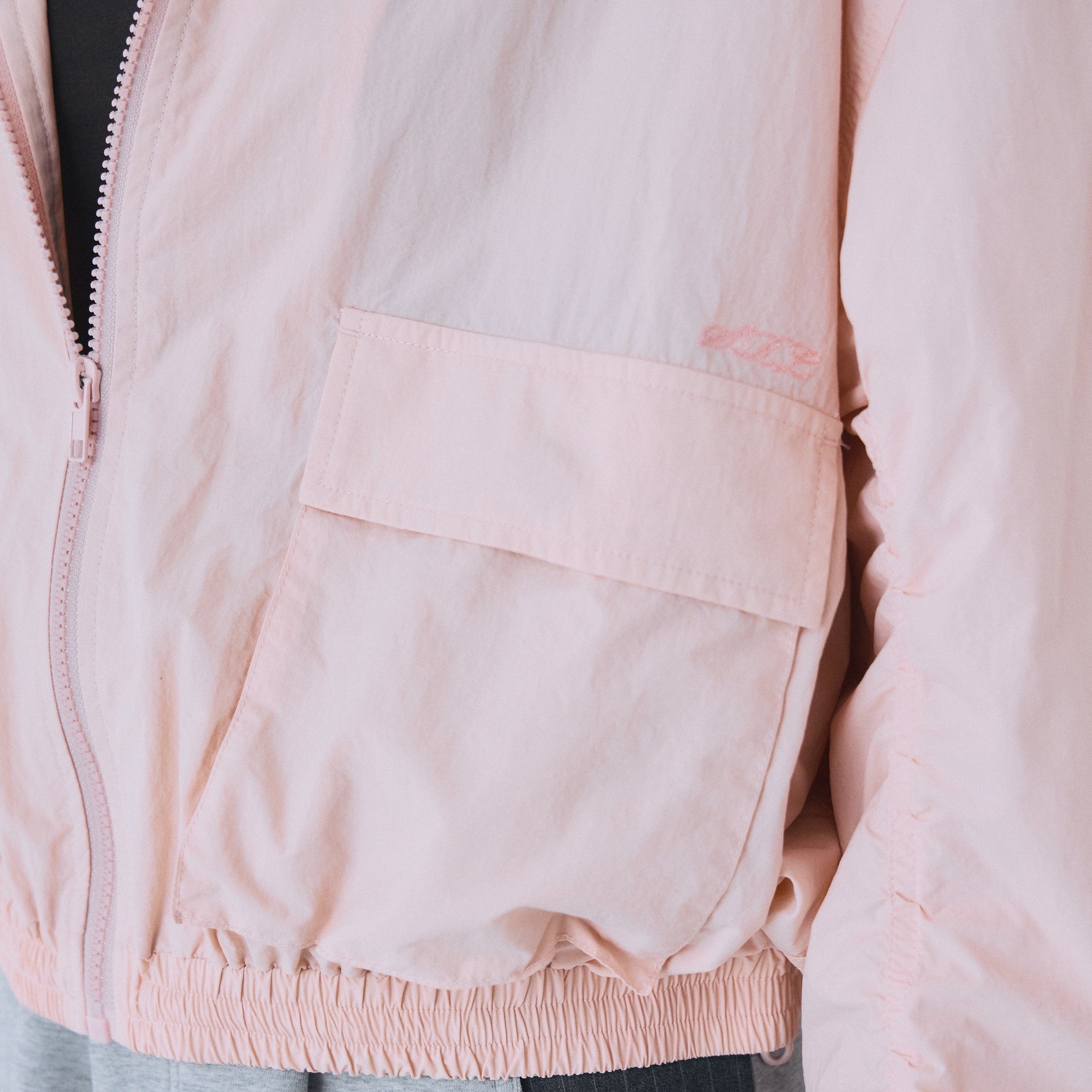 SRL Embroidery zip track jacket