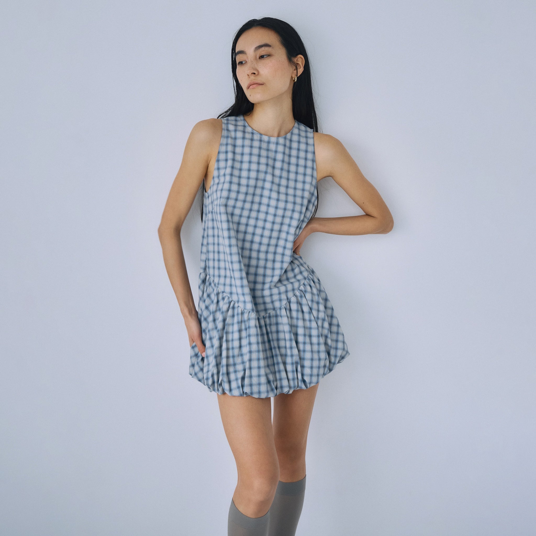 Cotton Wash Balloon Tunic