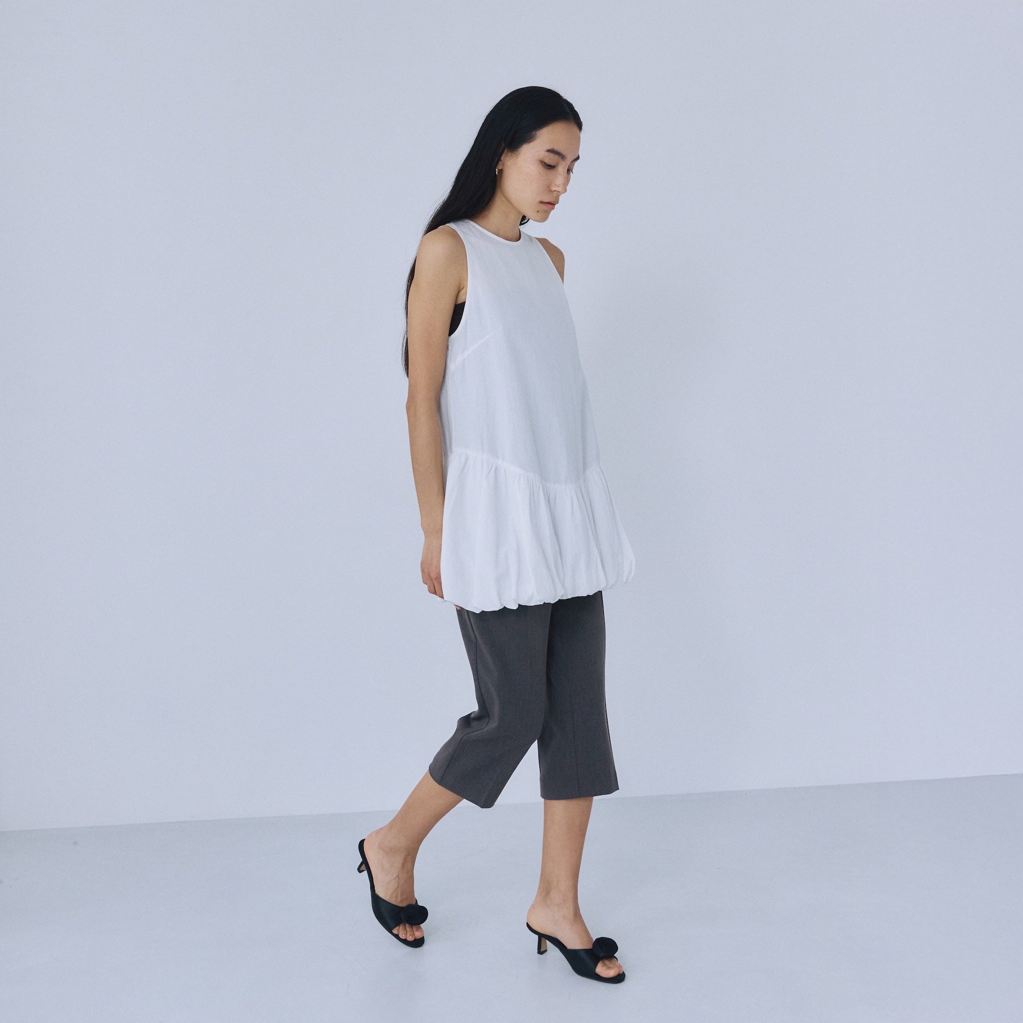 Cotton Wash Balloon Tunic