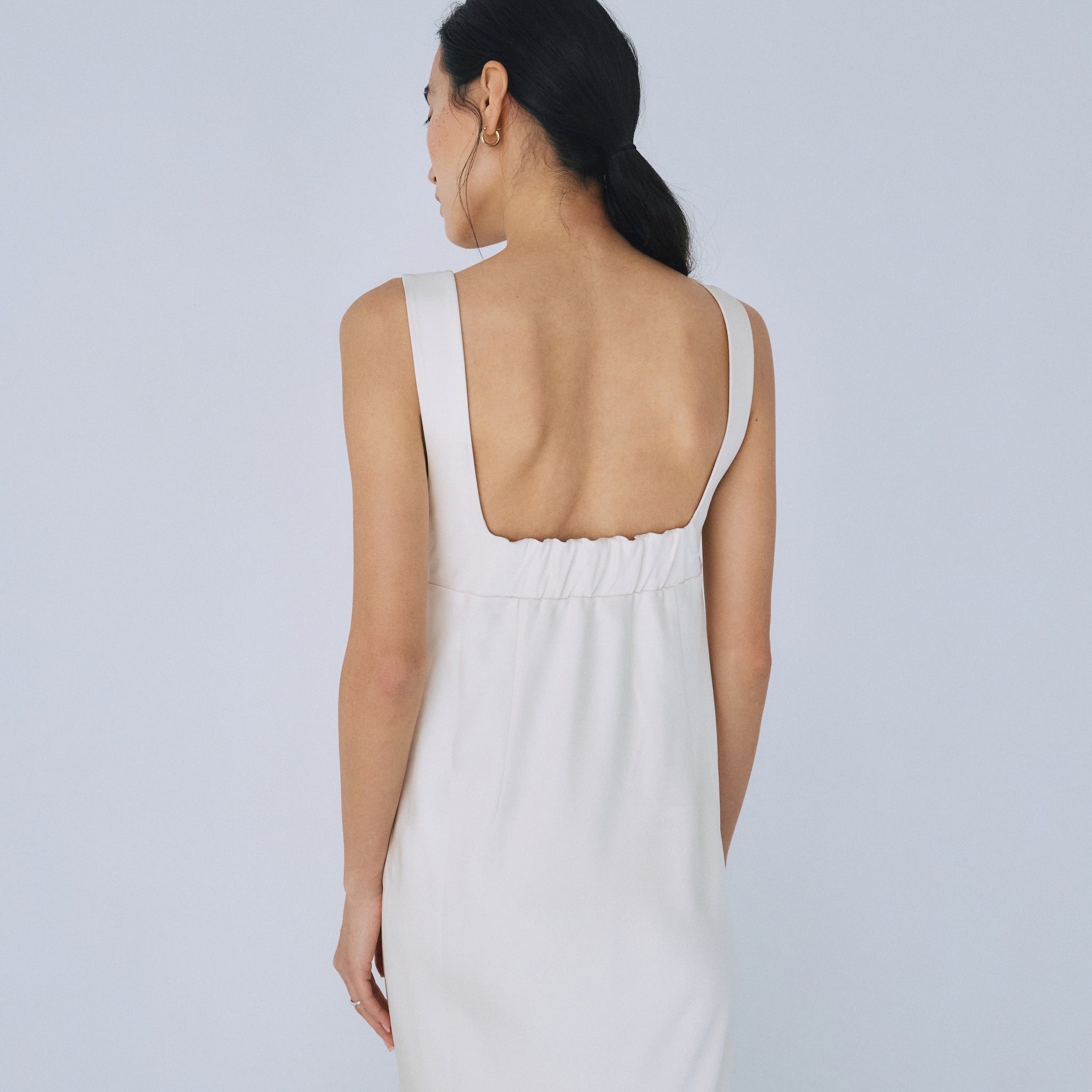 Satinマーメイドラインワンピース