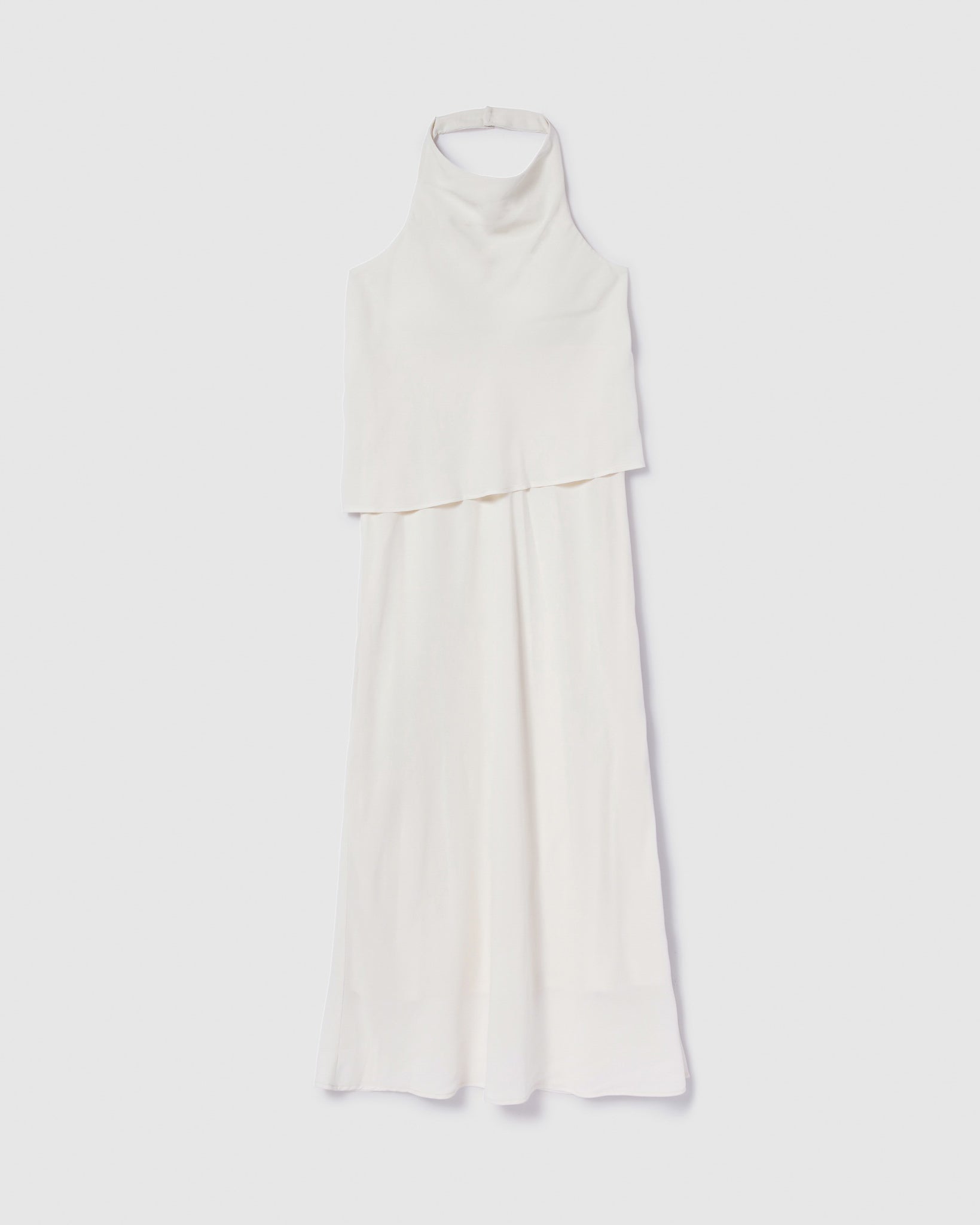 collab Georgette Drape Dress with Pads