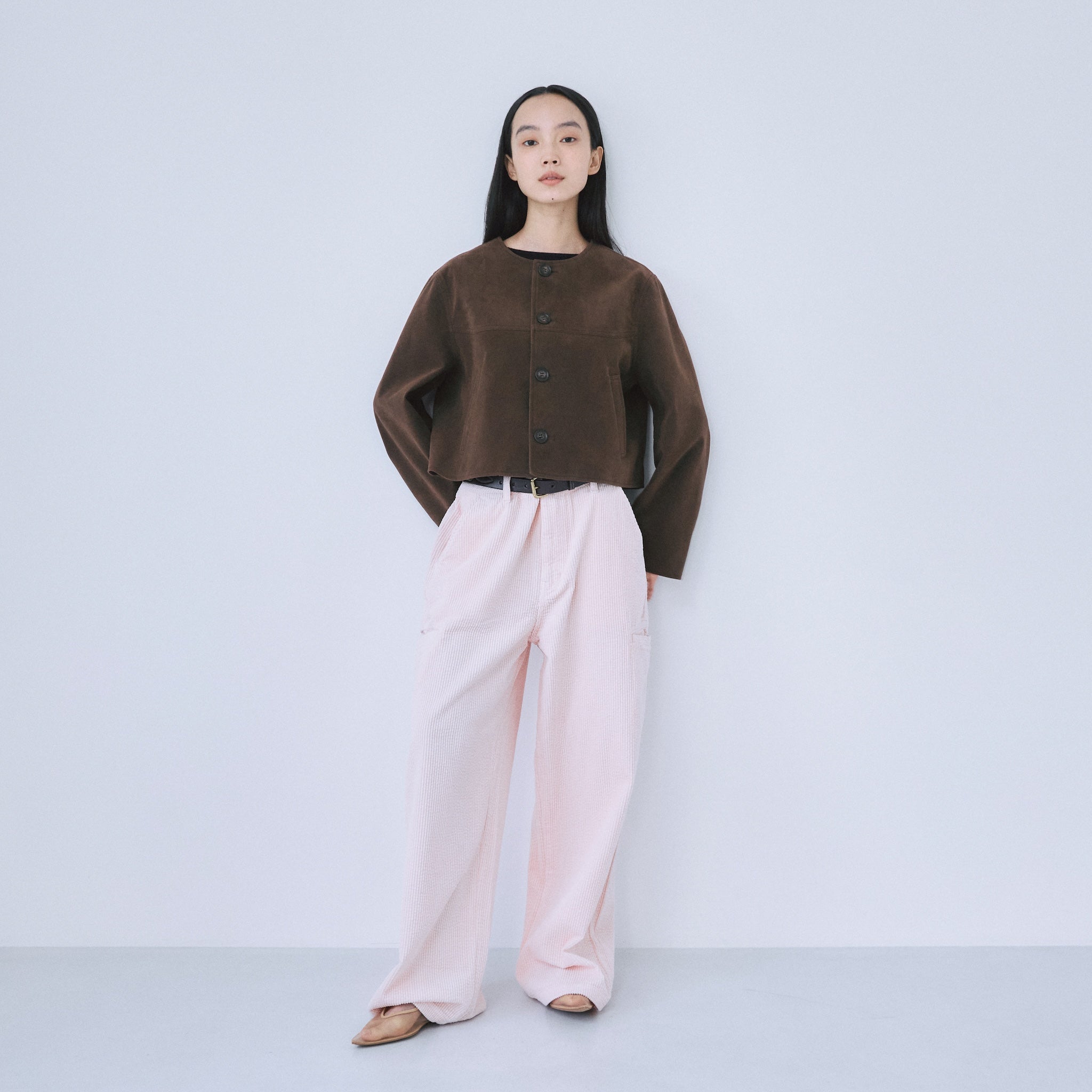 Leg pocket corduroy pants